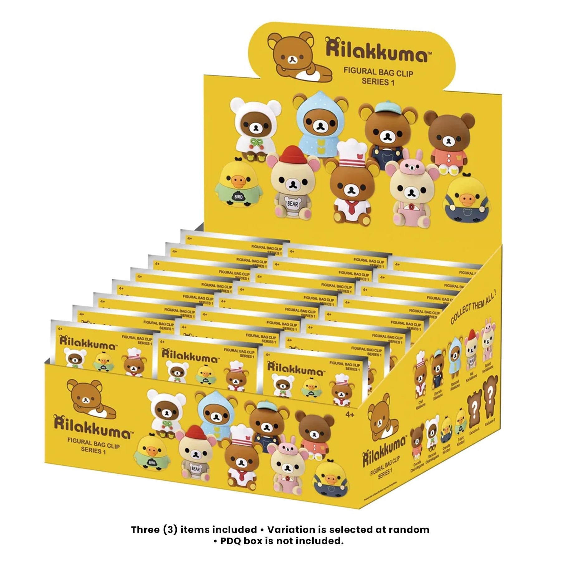 Rilakkuma Series 1 Blind Bag 3D Foam Bag Clips | 3 Random