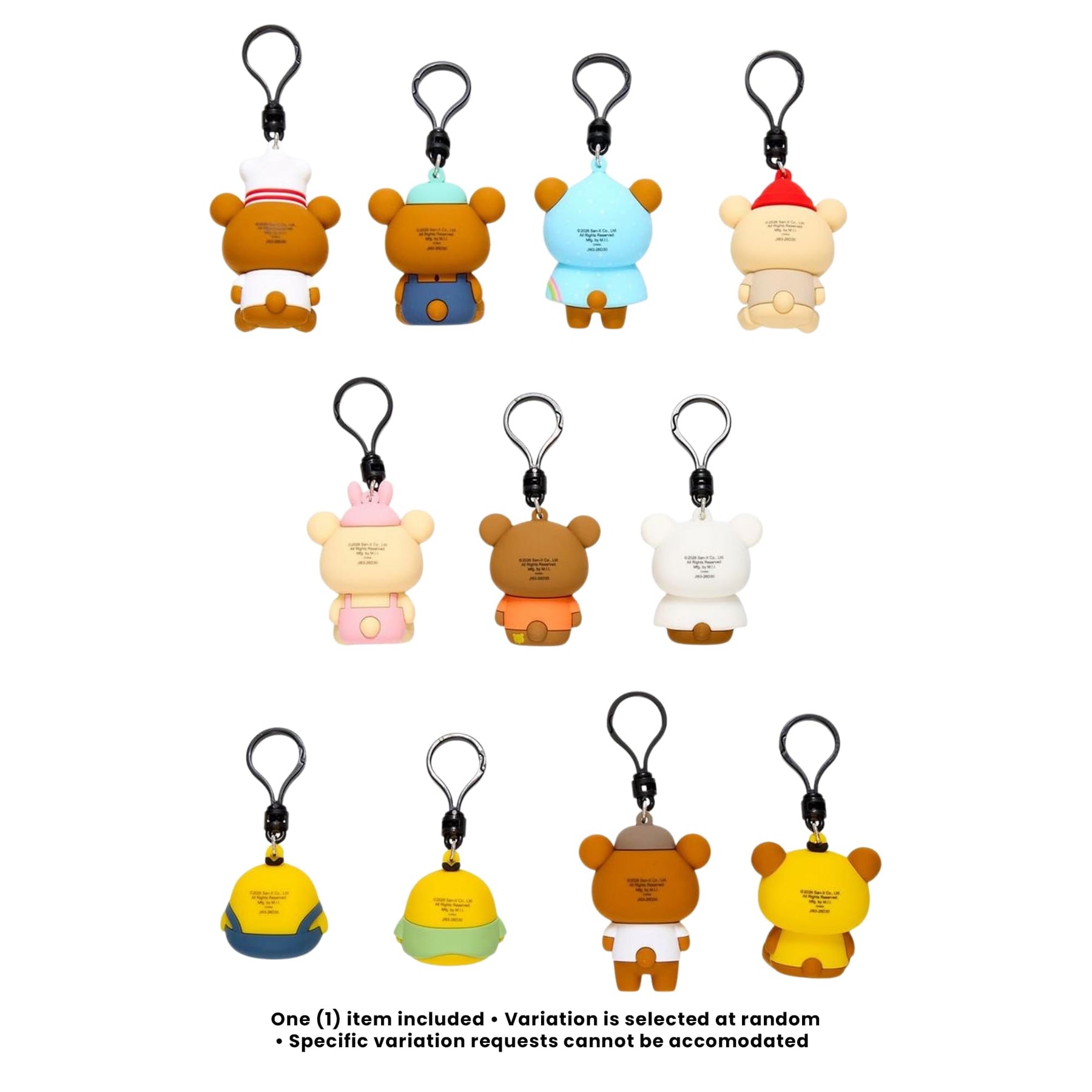 Rilakkuma Series 1 Blind Bag 3D Foam Bag Clip | 1 Random