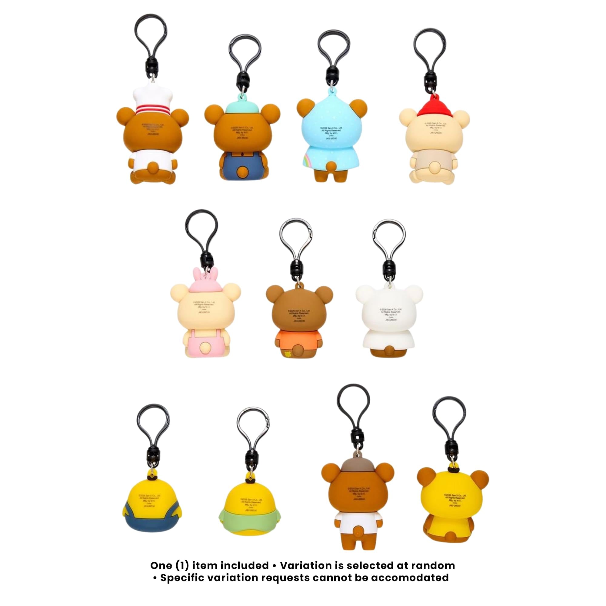 Rilakkuma Series 1 Blind Bag 3D Foam Bag Clip | 1 Random
