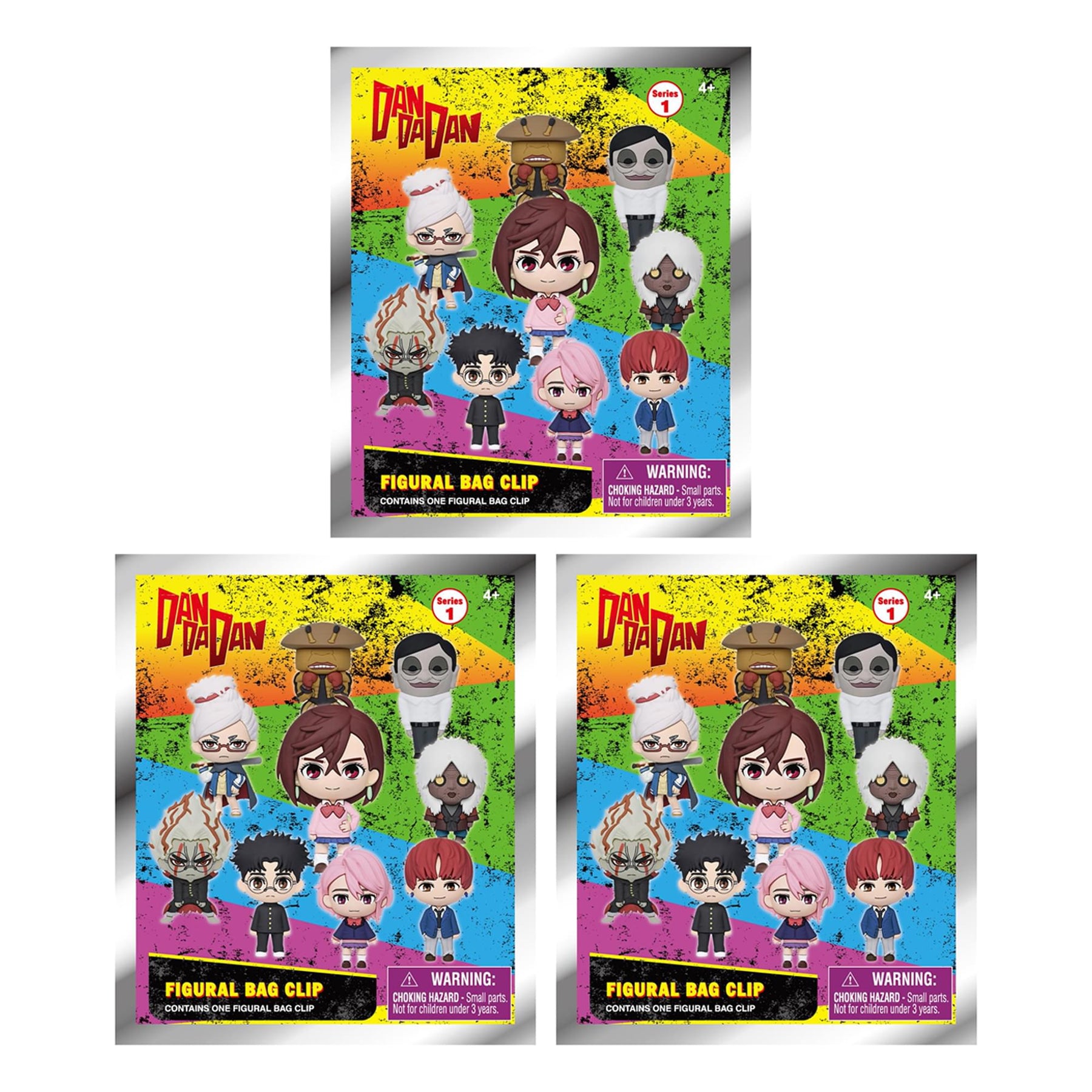 Dandadan Series 1 Blind Bag 3D Foam Bag Clip | Set Of 3