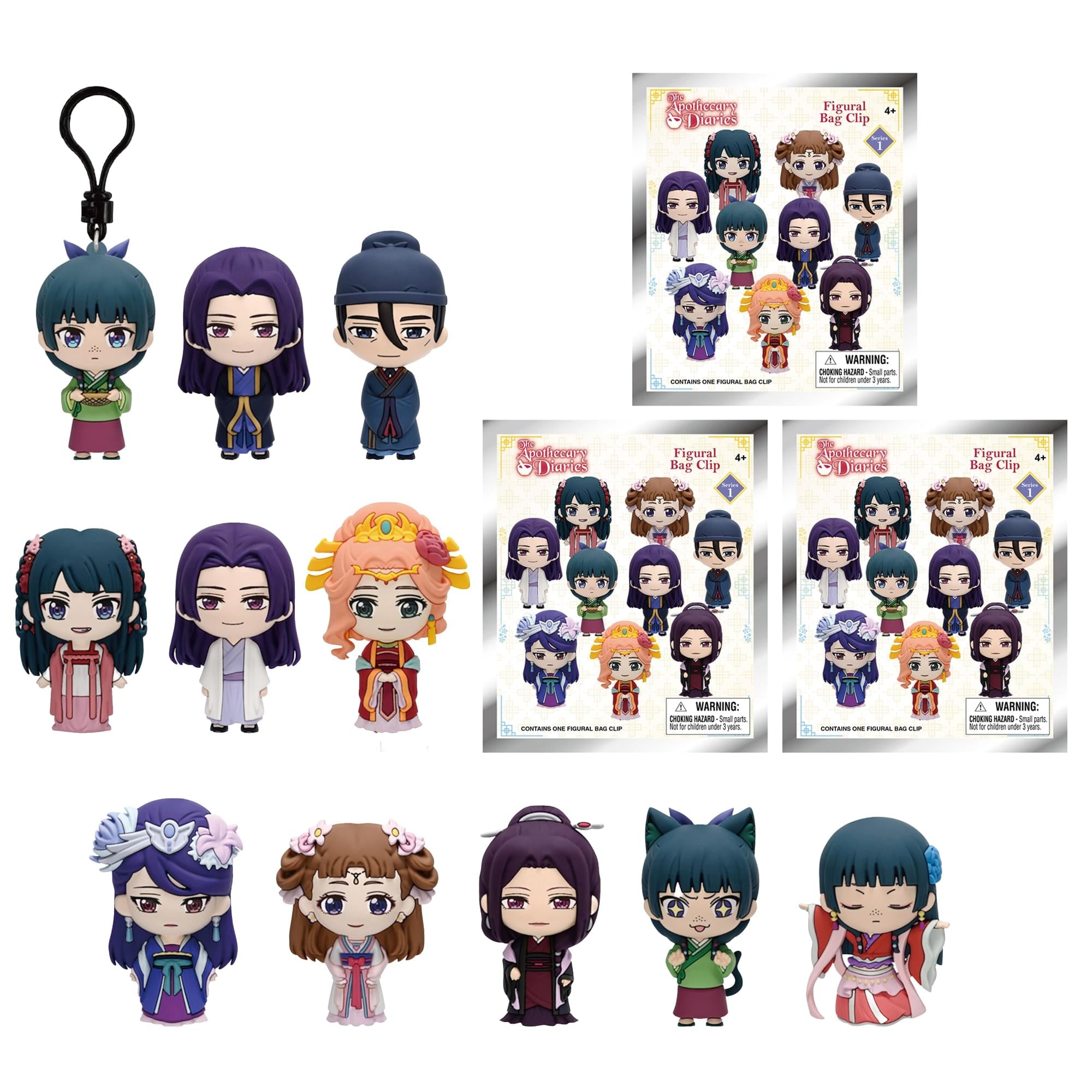 Apothecary Diaries Series 1 Blind Bag 3D Foam Bag Clip | 3 Random