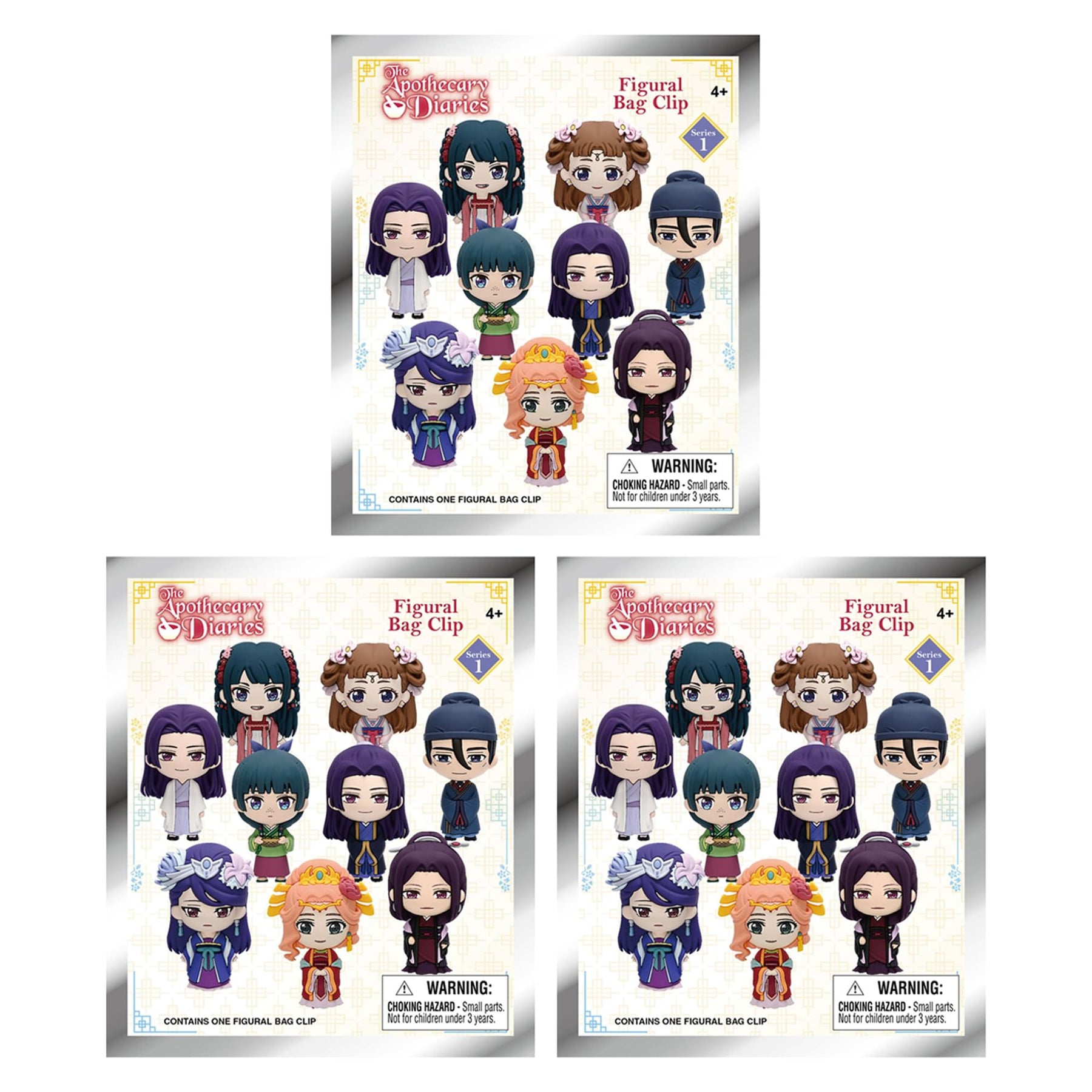 Apothecary Diaries Series 1 Blind Bag 3D Foam Bag Clip | 3 Random