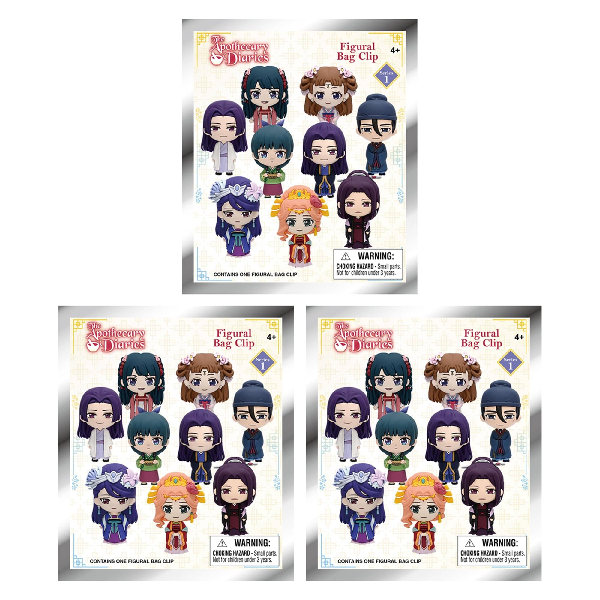 Apothecary Diaries Series 1 Blind Bag 3D Foam Bag Clip | 3 Random