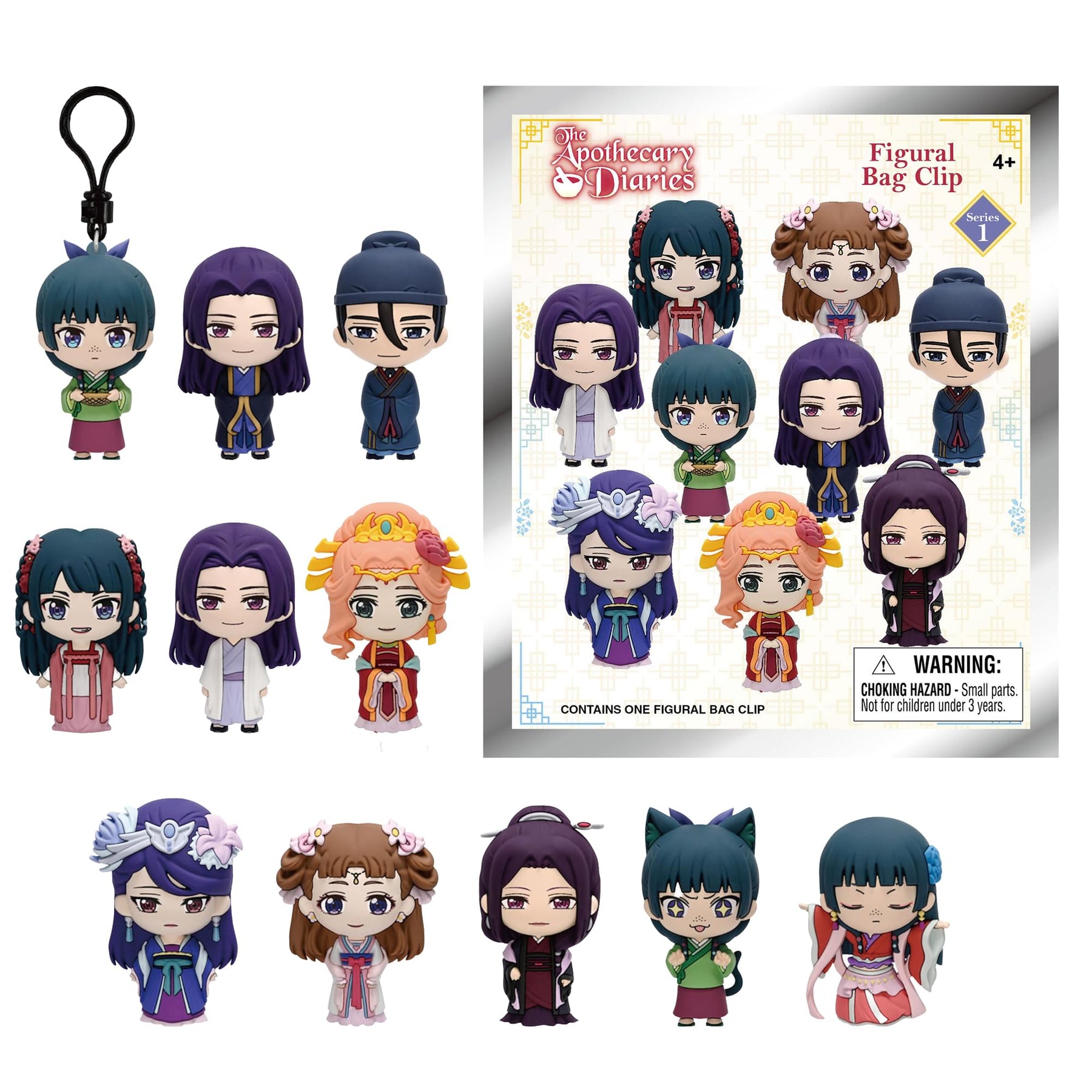 Apothecary Diaries Series 1 Blind Bag 3D Foam Bag Clip | 1 Random