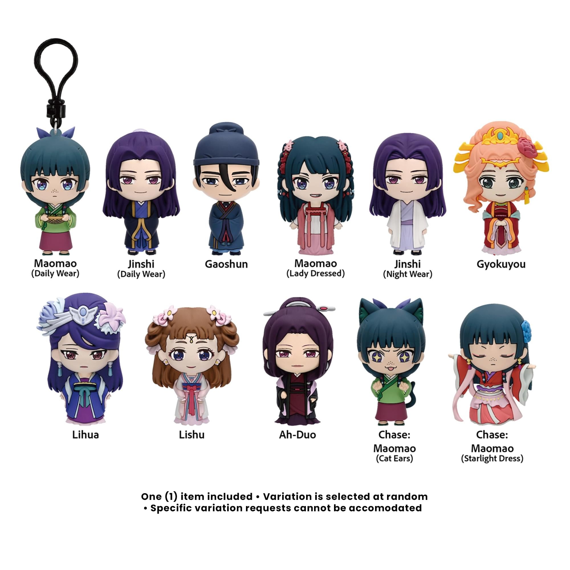 Apothecary Diaries Series 1 Blind Bag 3D Foam Bag Clip | 1 Random