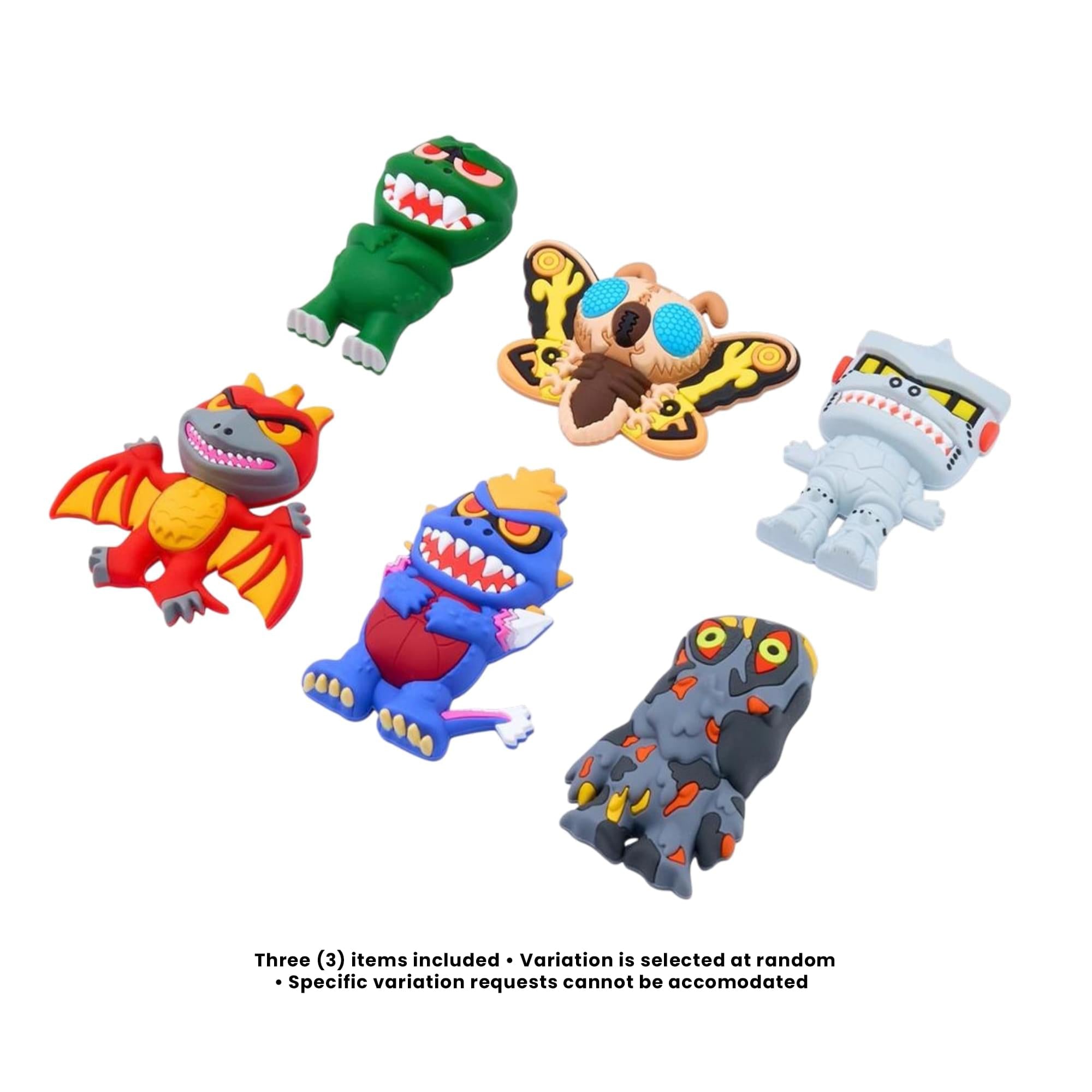 Tokidoki X Godzilla Blind Bag 3D Foam Bag Clip | Set Of 3