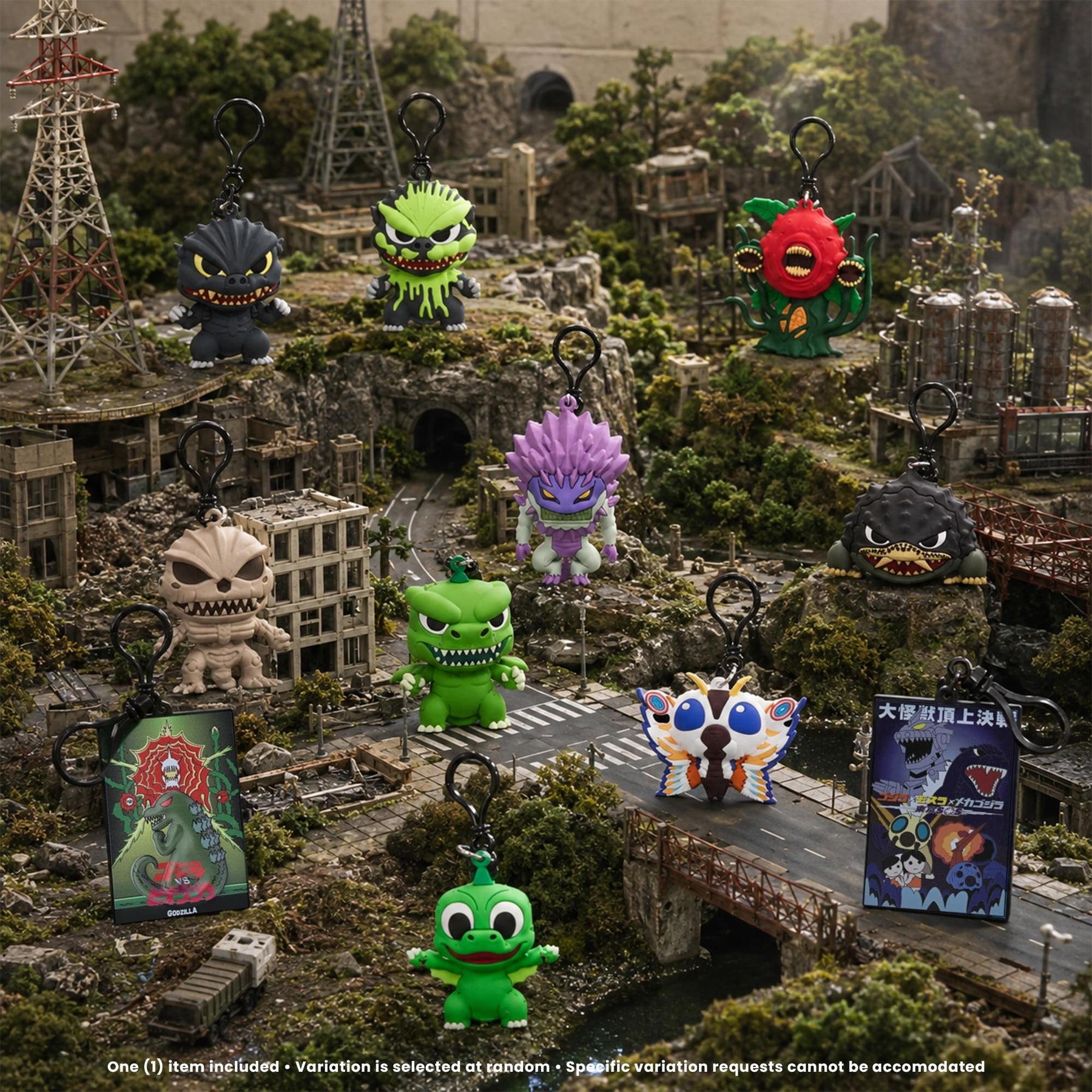 Godzilla Series 8 Blind Bag 3D Foam Bag Clips | 3 Random