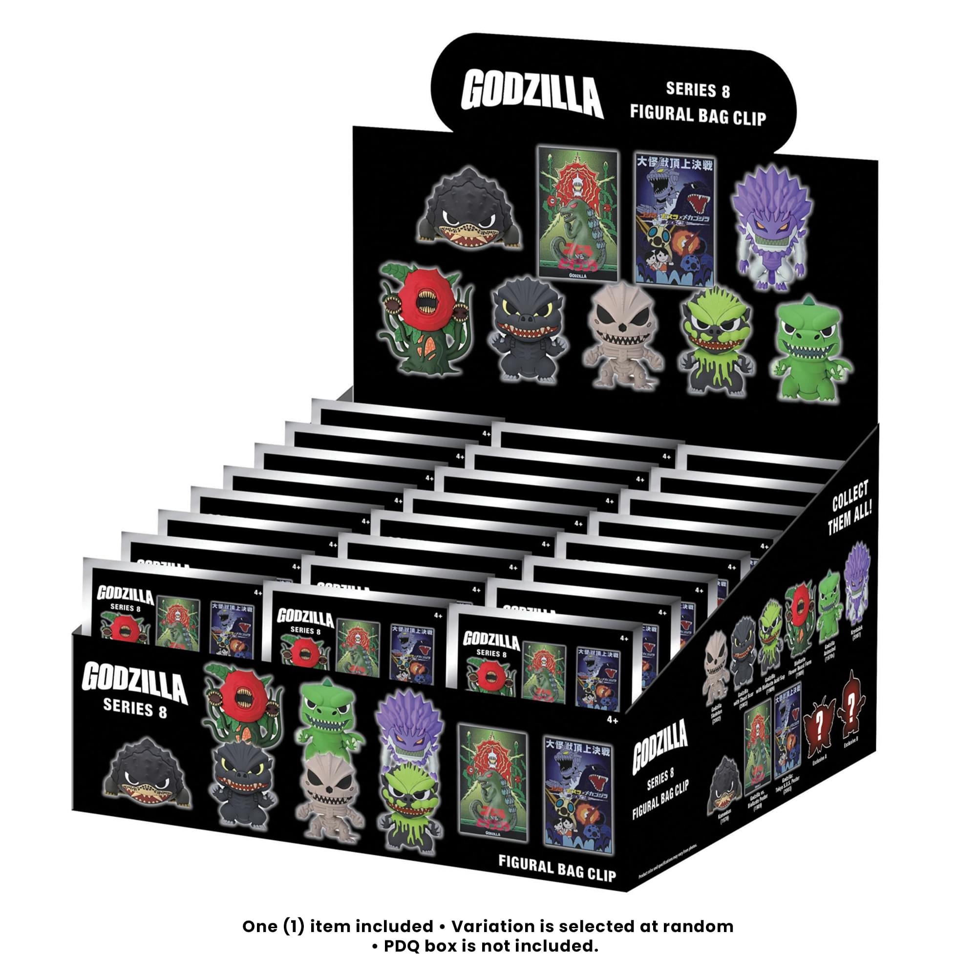 Godzilla Series 8 Blind Bag 3D Foam Bag Clip | 1 Random