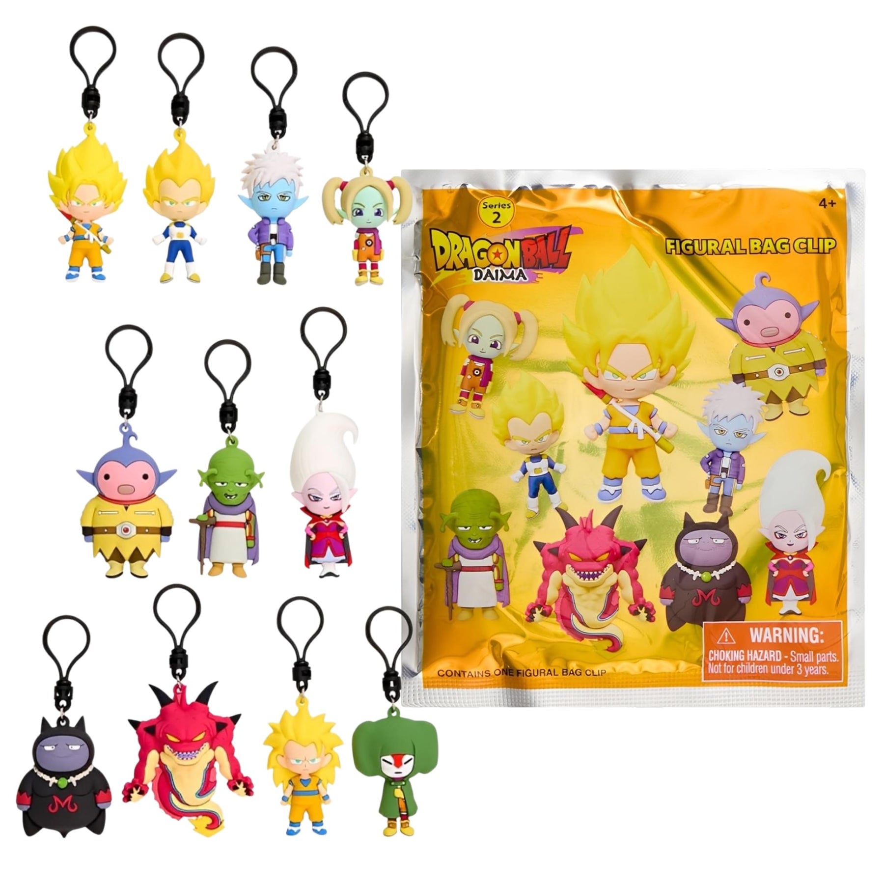 Dragon Ball Daima Series 2 Blind Bag 3D Foam Bag Clip | One Random