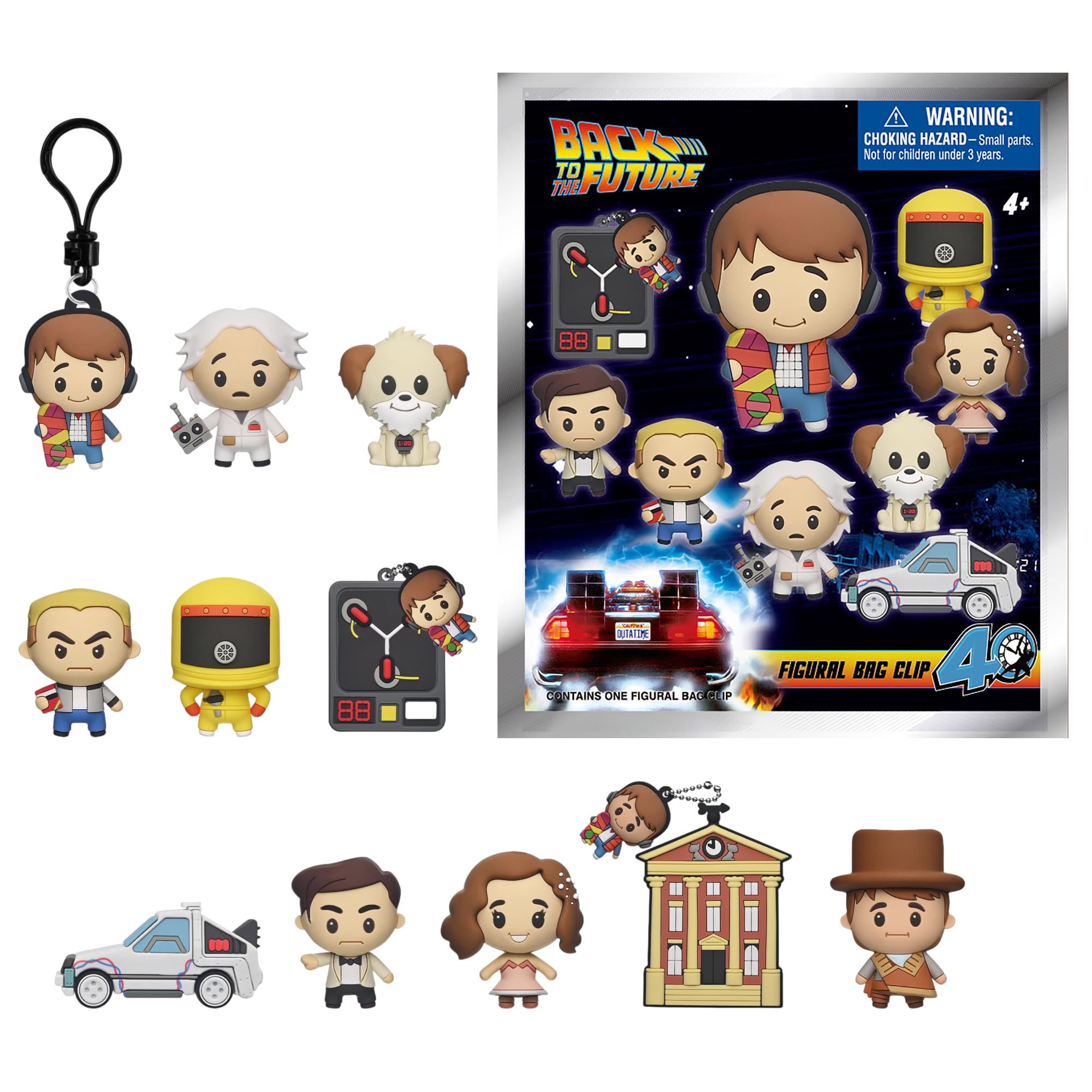 Back To The Future (40th Anniversary) Blind Bag 3D Foam Bag Clip | One Random