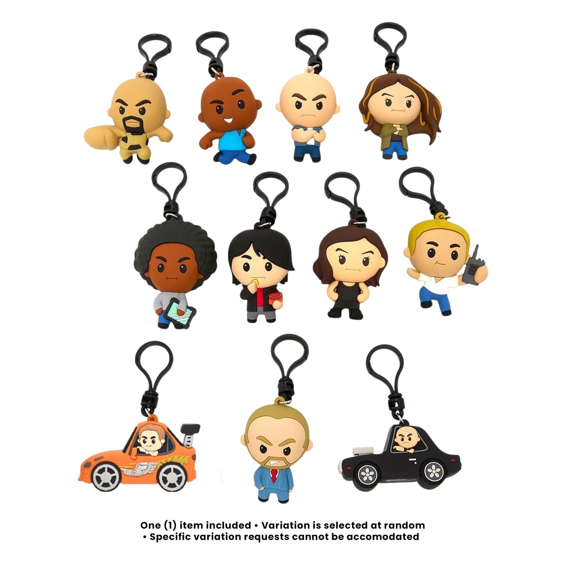 Fast & Furious Series 1 Blind Bag 3D Foam Bag Clip | 1 Random