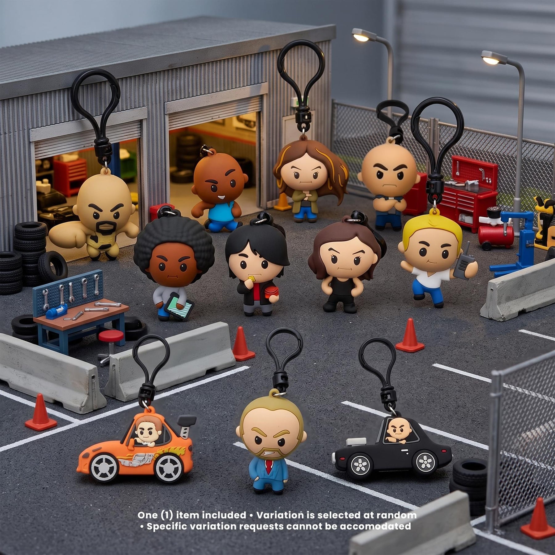 Fast & Furious Series 1 Blind Bag 3D Foam Bag Clip | 1 Random