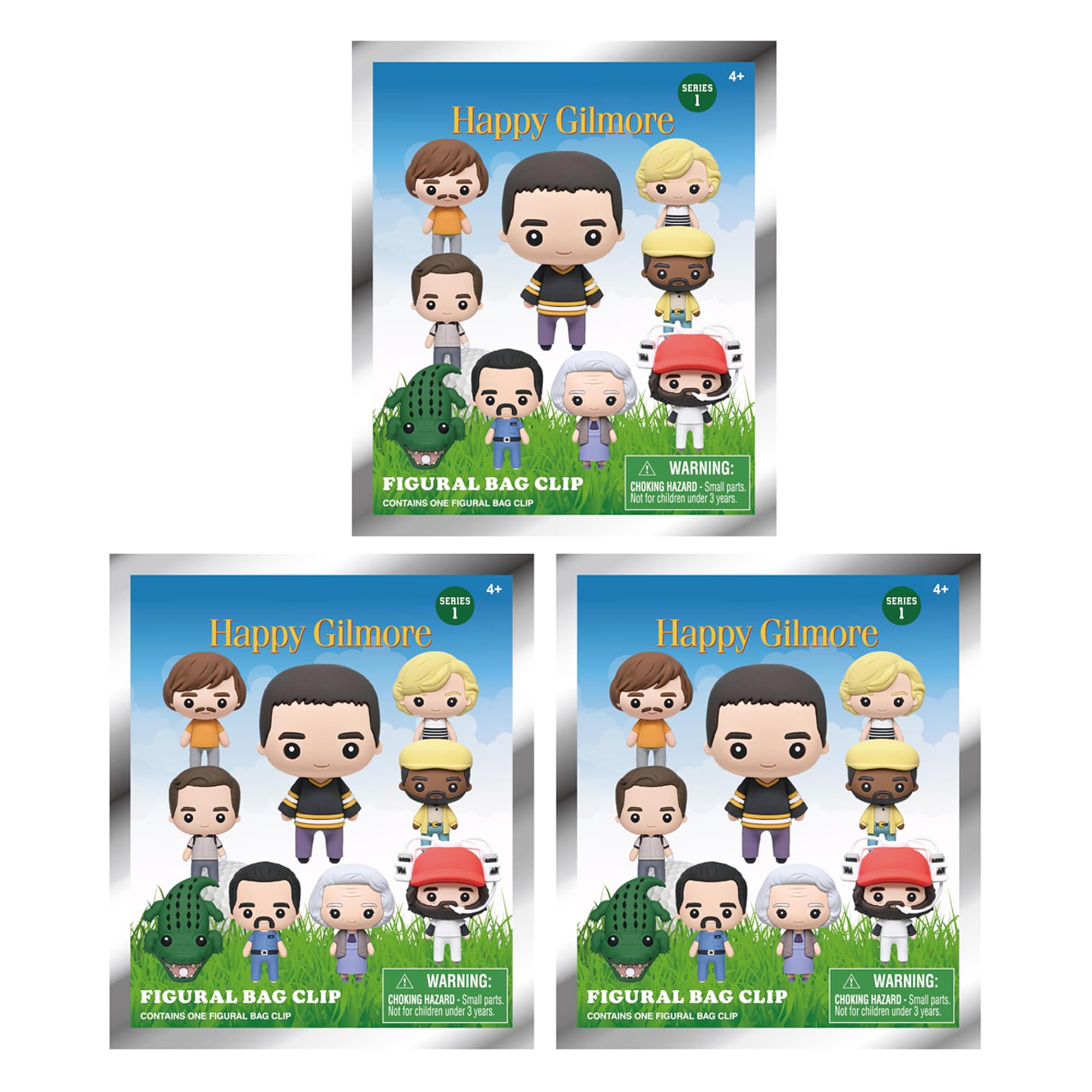 Happy Gilmore Series 1 Blind Bag 3D Foam Bag Clip | Set Of 3