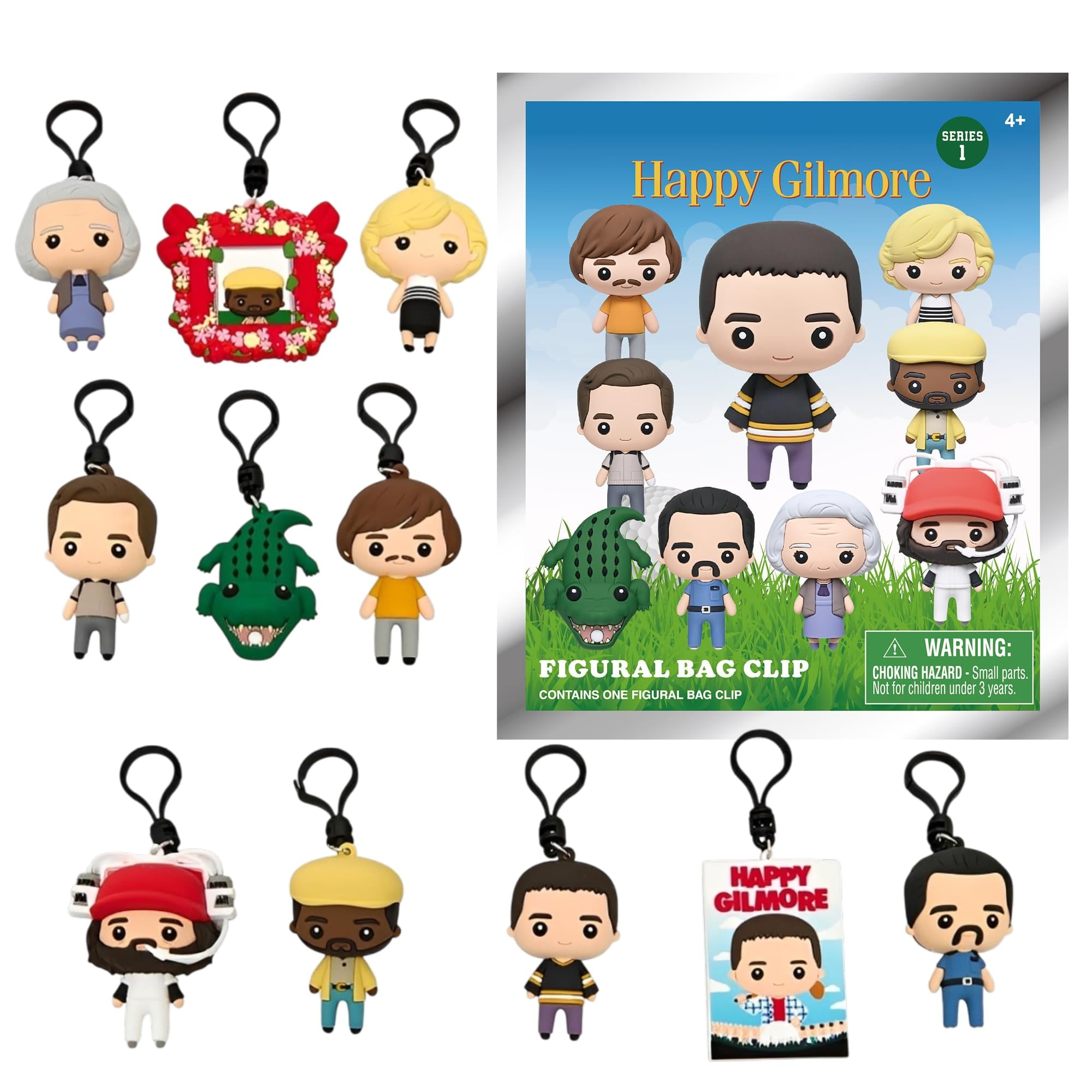 Happy Gilmore Series 1 Blind Bag 3D Foam Bag Clip | One Random