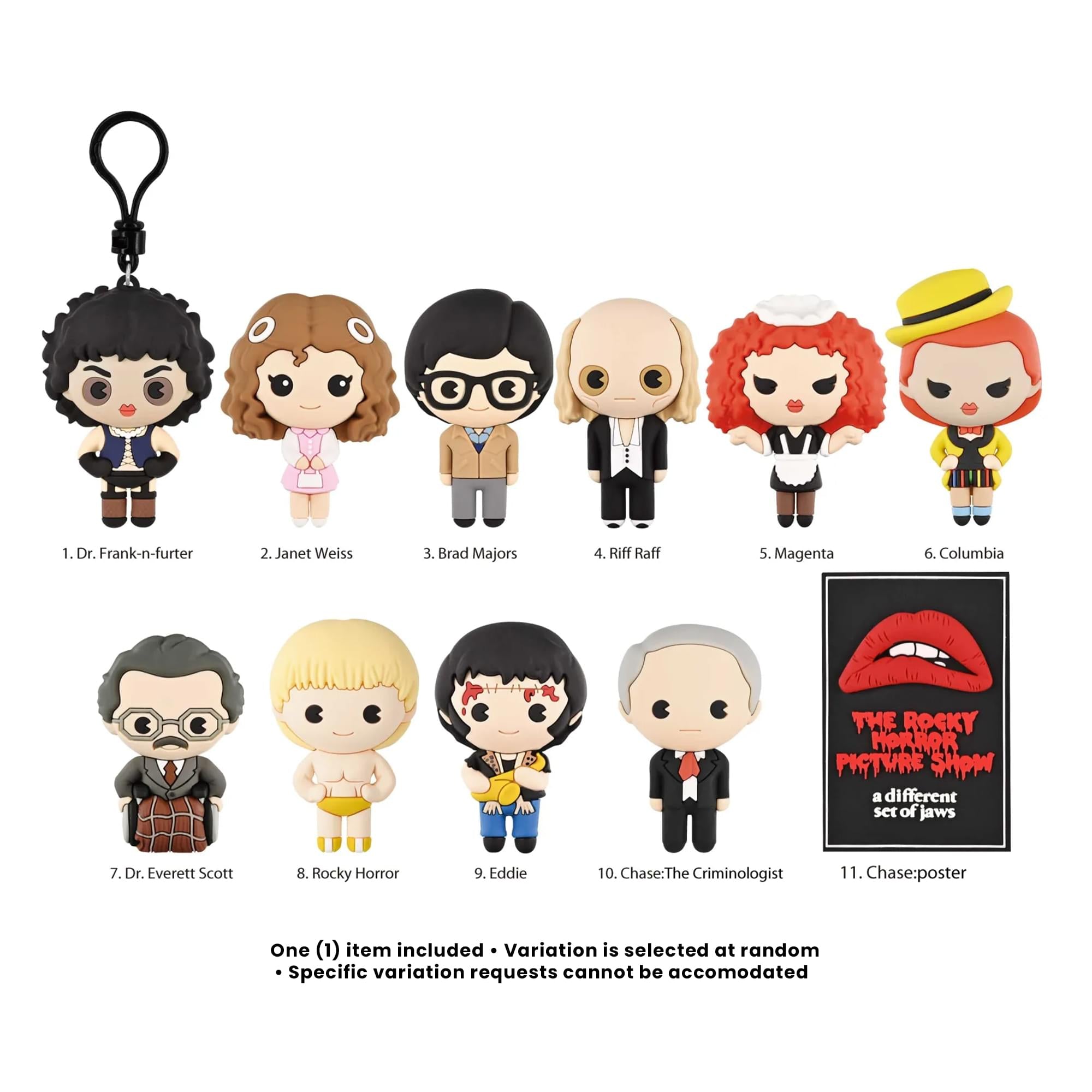 Rocky Horror Series 1 Blind Bag 3D Foam Bag Clip | 1 Random