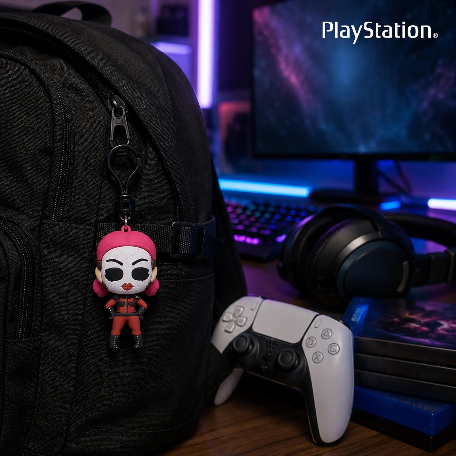 PlayStation Series 2 Blind Bag 3D Foam Bag Clip | 3 Random