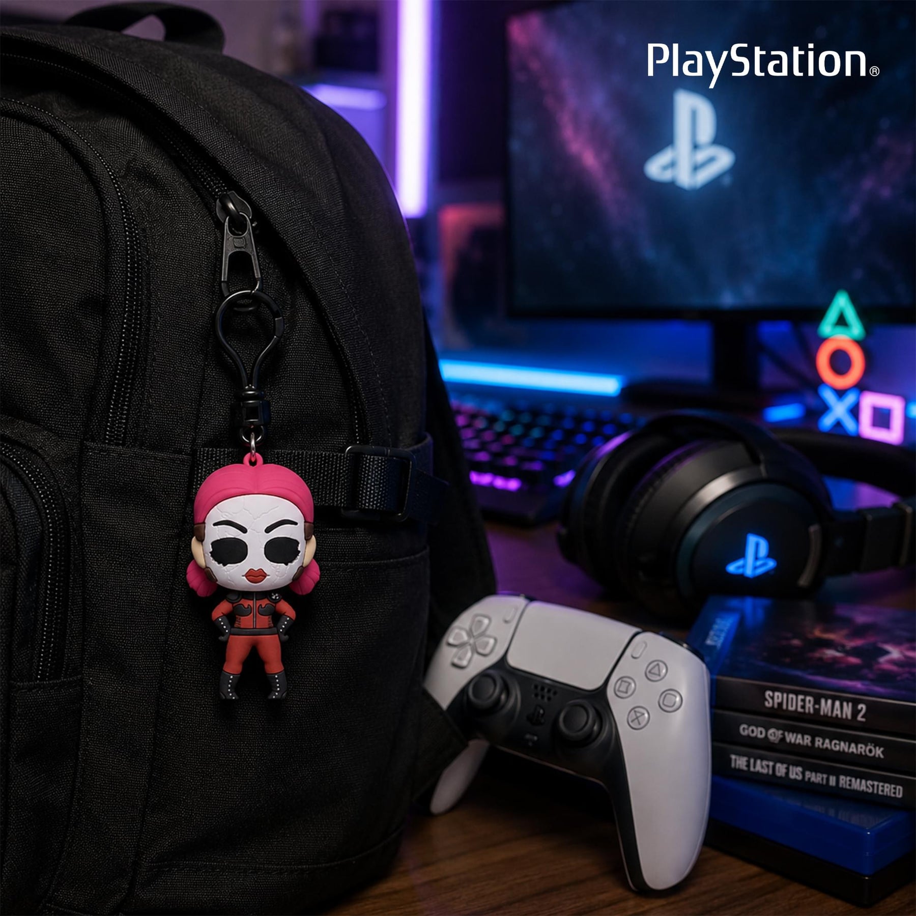 PlayStation Series 2 Blind Bag 3D Foam Bag Clip | One Random