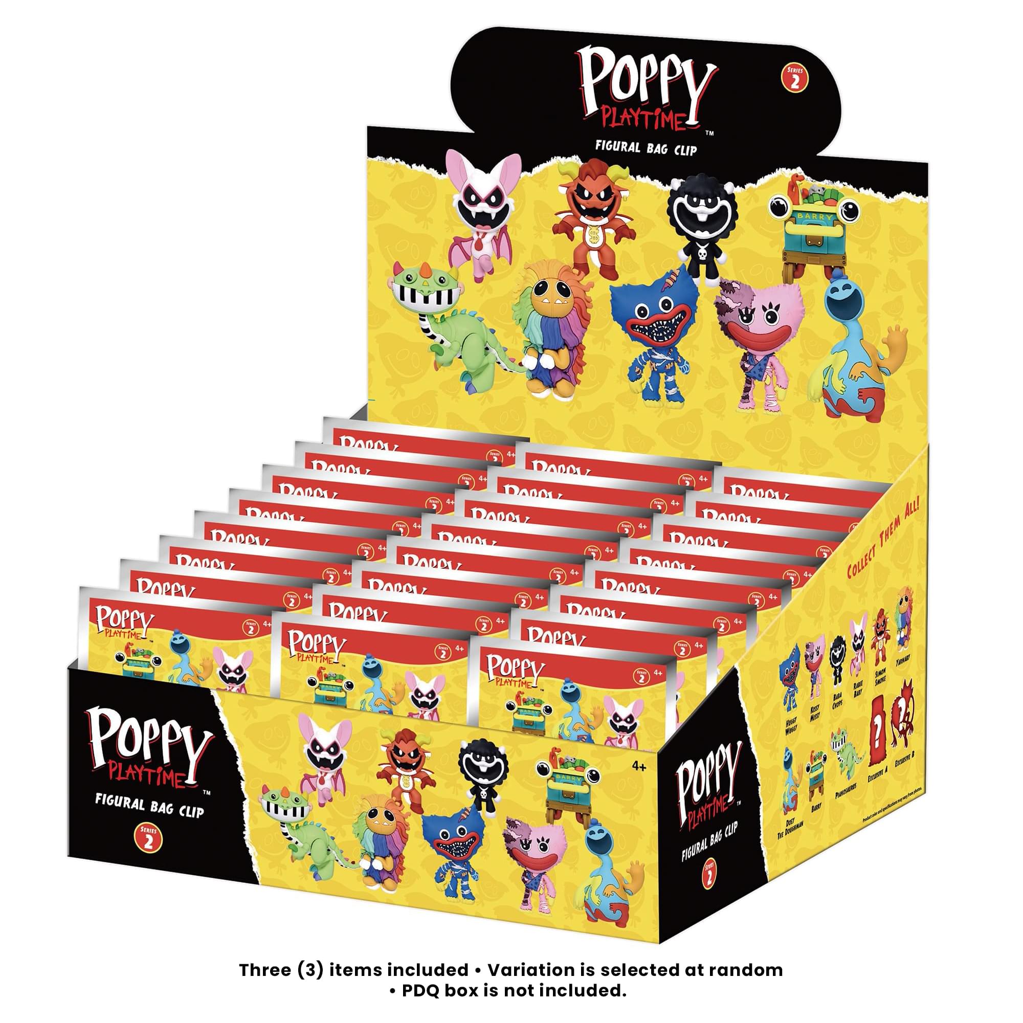 Poppy Playtime Series 2 Blind Bag 3D Foam Bag Clip | Set Of 3