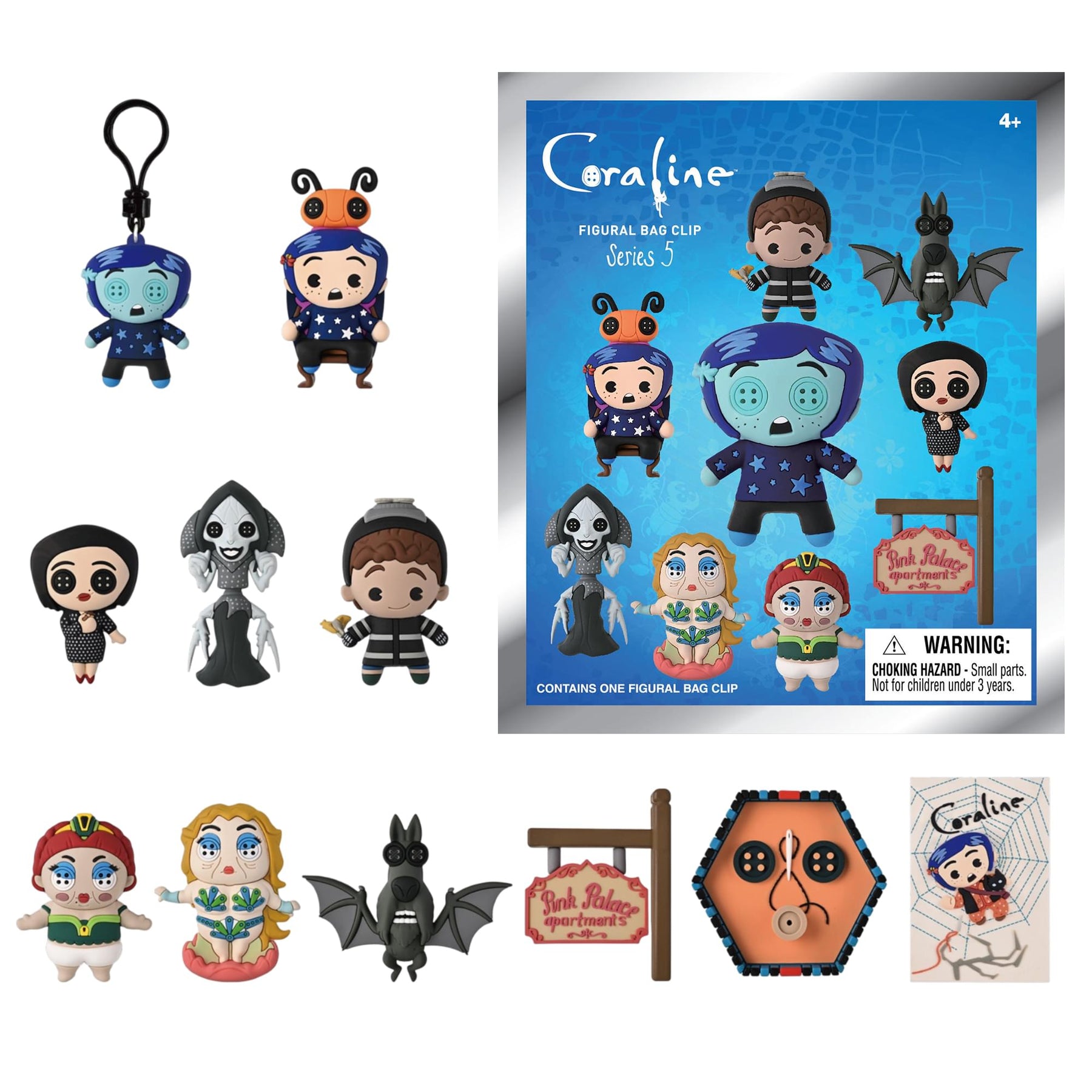 Coraline Series 5 Blind Bag 3D Foam Bag Clip | 1 Random