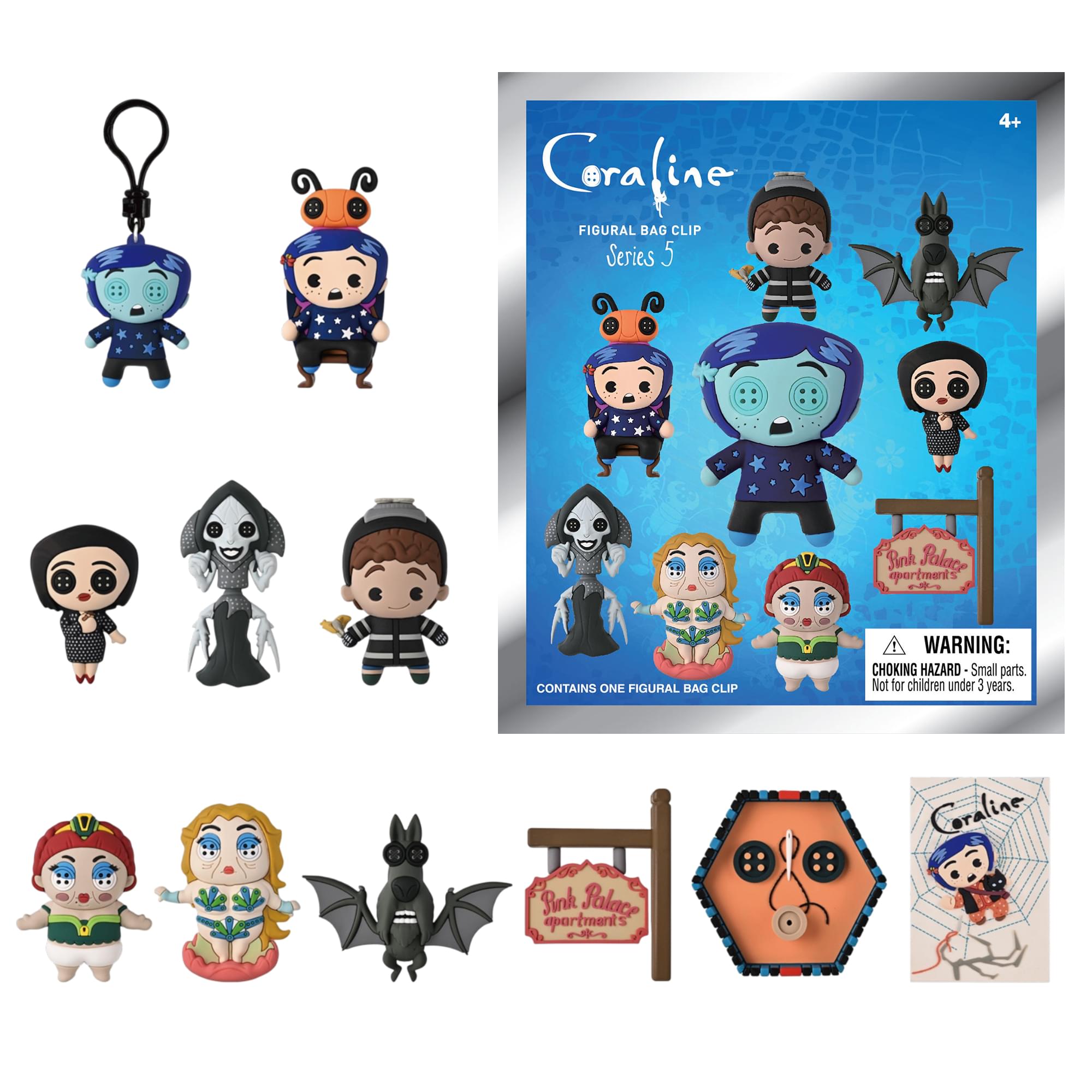 Coraline Series 5 Blind Bag 3D Foam Bag Clip | 1 Random