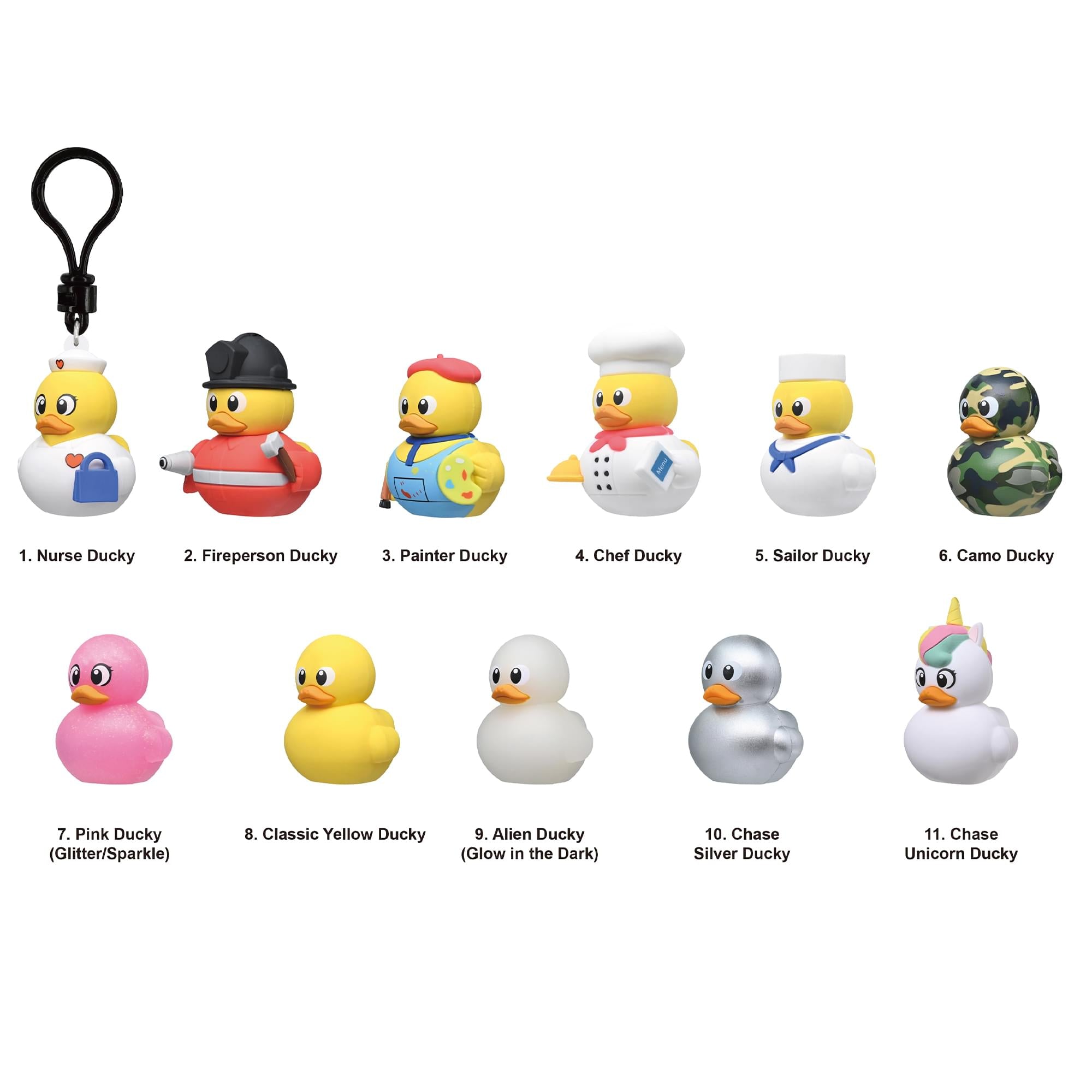 Yellow Ducks Series 1 Blind Bag 3D Foam Bag Clip | 3 Random