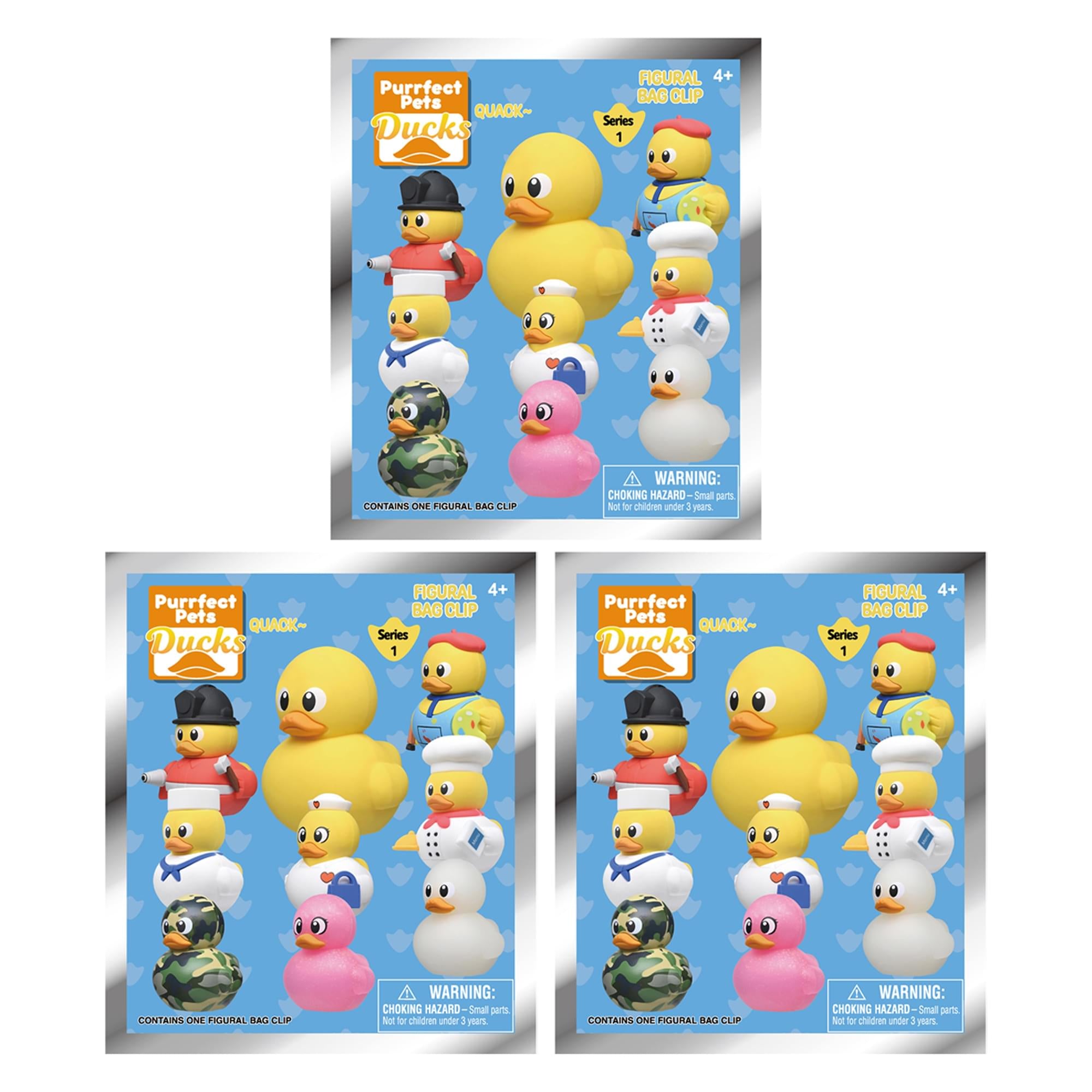 Yellow Ducks Series 1 Blind Bag 3D Foam Bag Clip | 3 Random