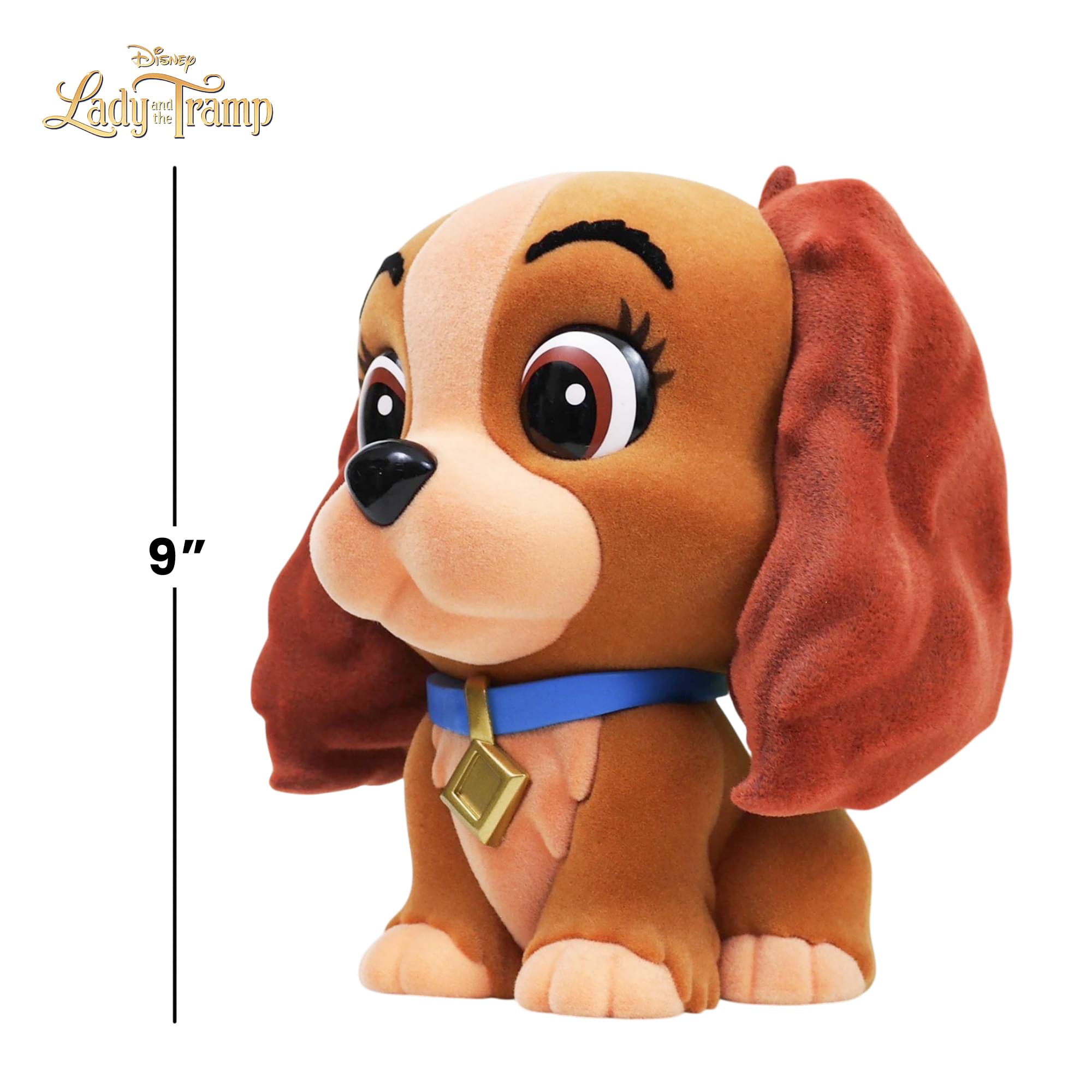 Disney Lady & The Tramp Lady 8-Inch Flocked PVC Figural Bank