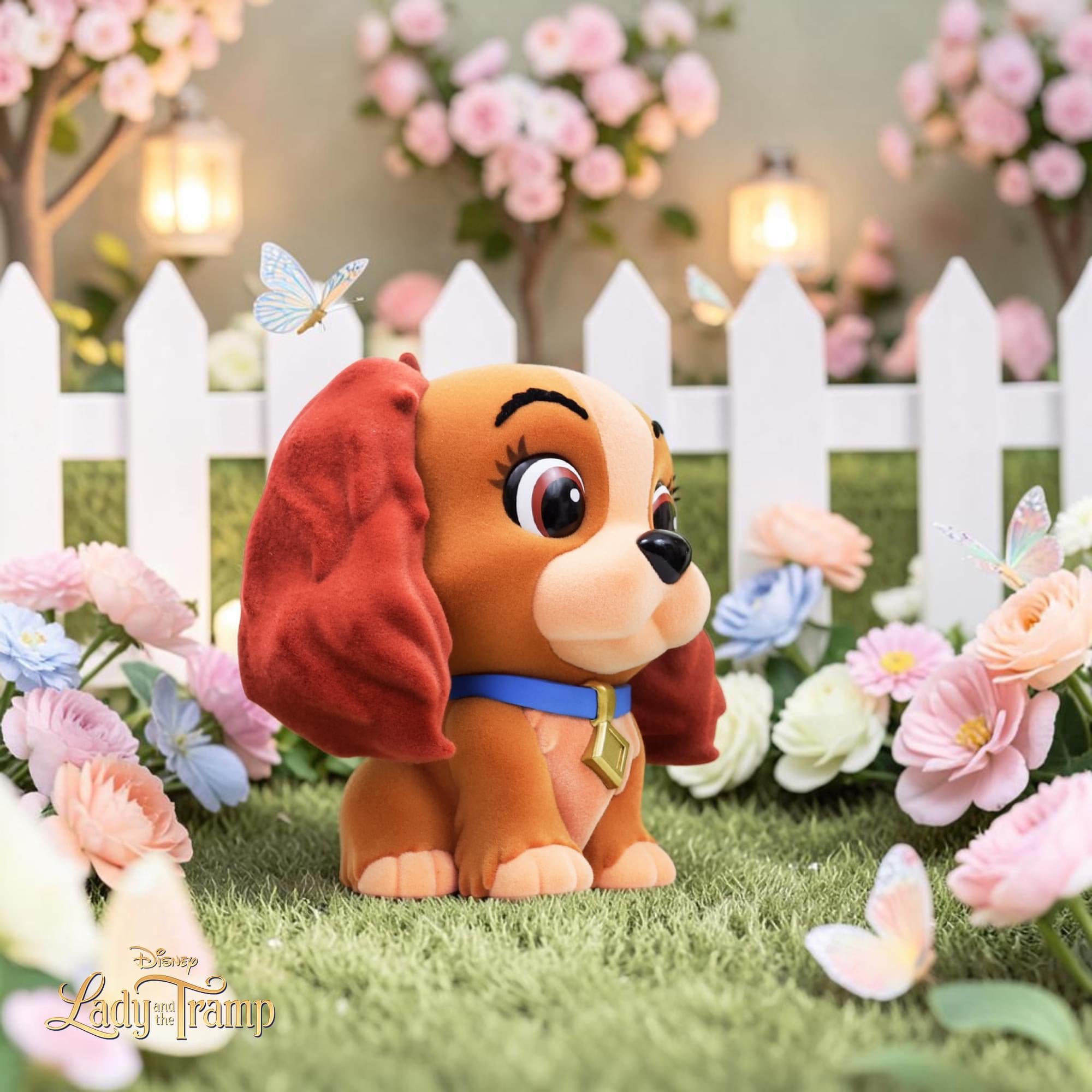 Disney Lady & The Tramp Lady 8-Inch Flocked PVC Figural Bank