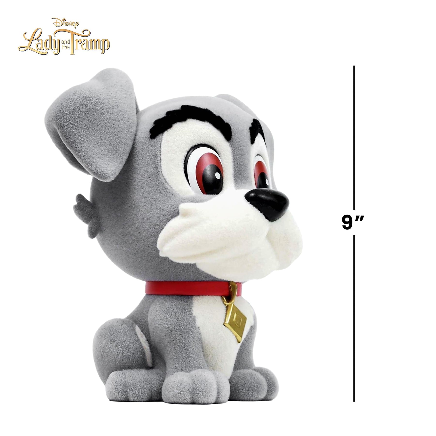 Disney Lady & The Tramp Tramp 8-Inch Flocked PVC Figural Bank