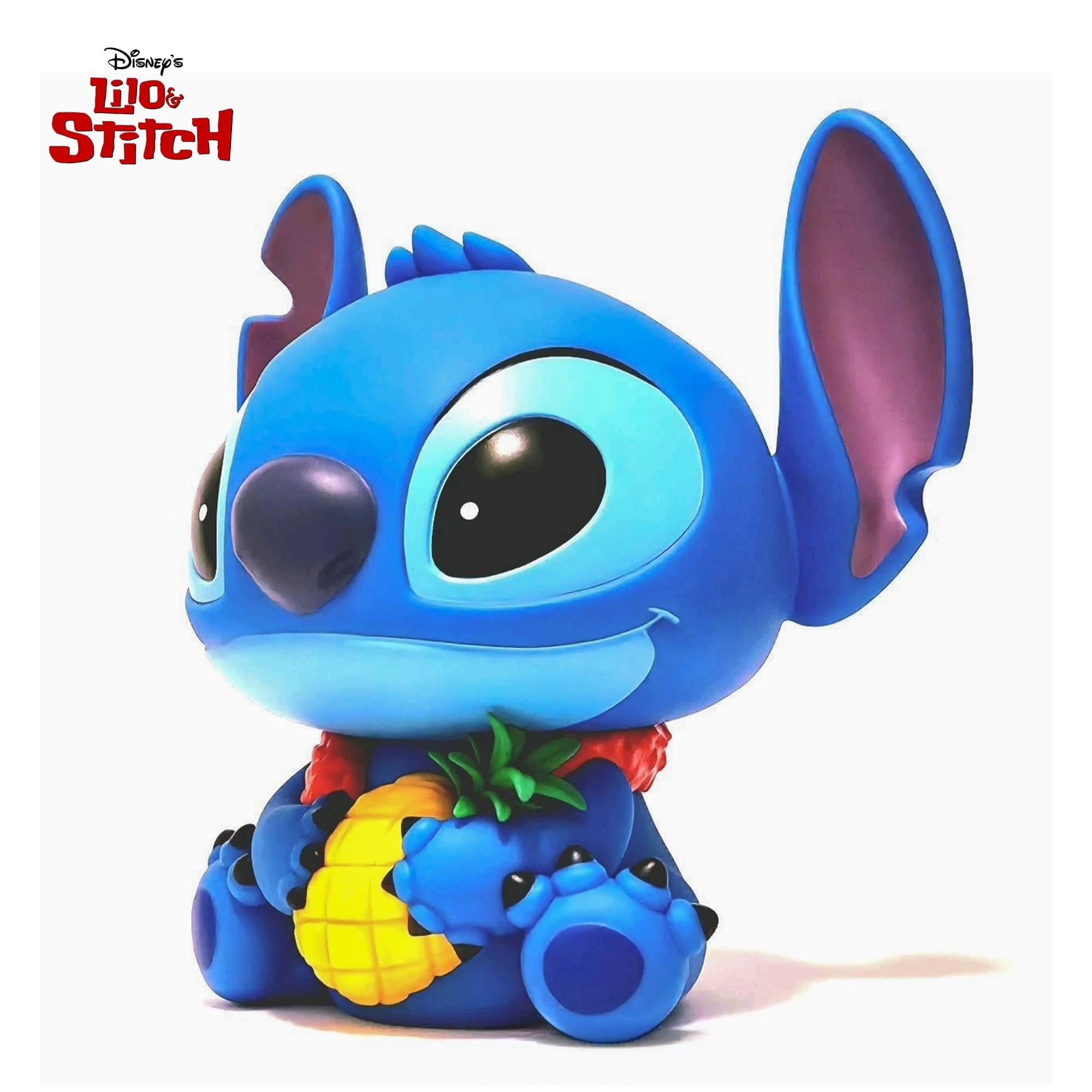 Disney Lilo & Stitch Stitch with Pineapple 8-Inch PVC Figural Bank