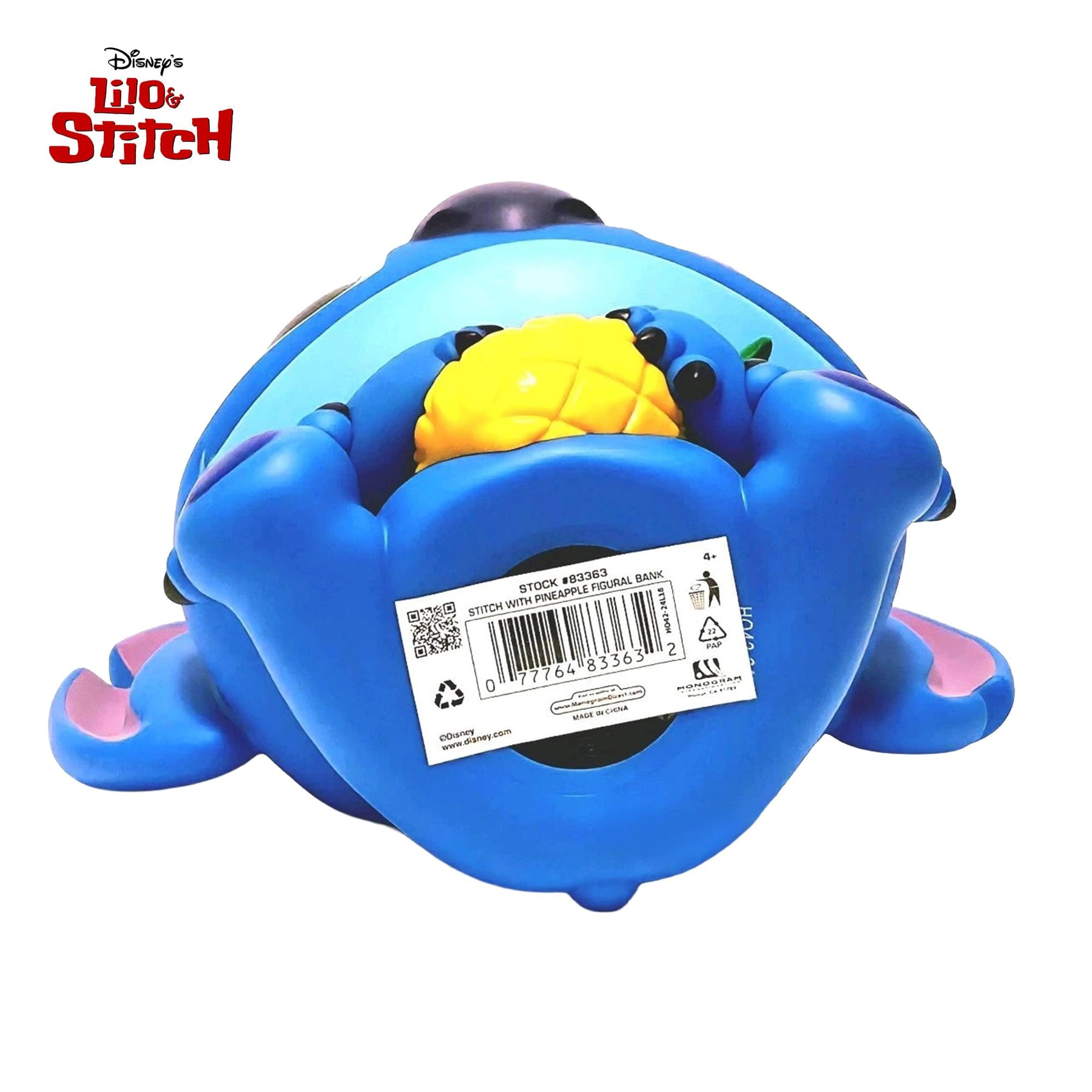 Disney Lilo & Stitch Stitch with Pineapple 8-Inch PVC Figural Bank