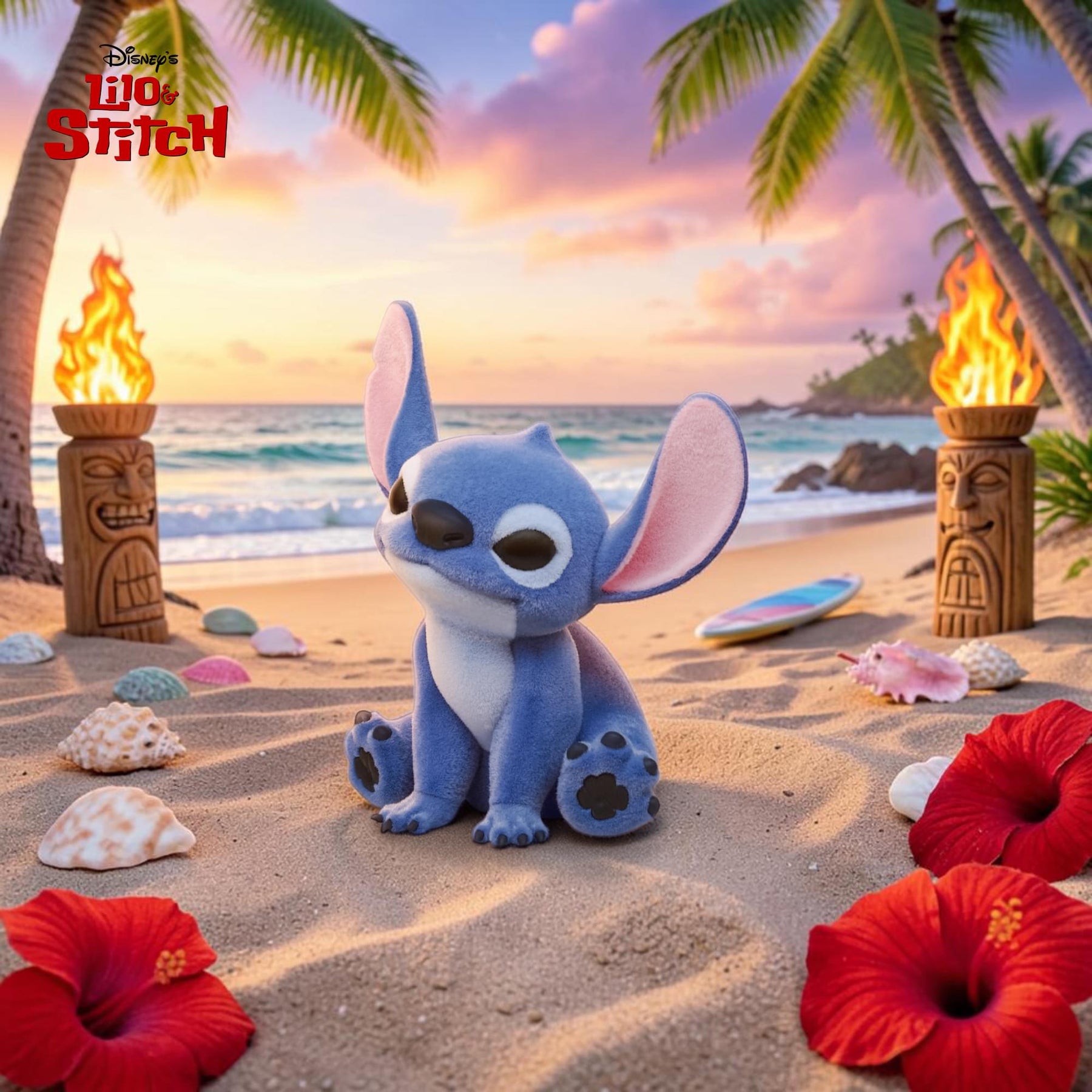 Disney Lilo & Stitch Stitch 8-Inch Flocked PVC Figural Bank