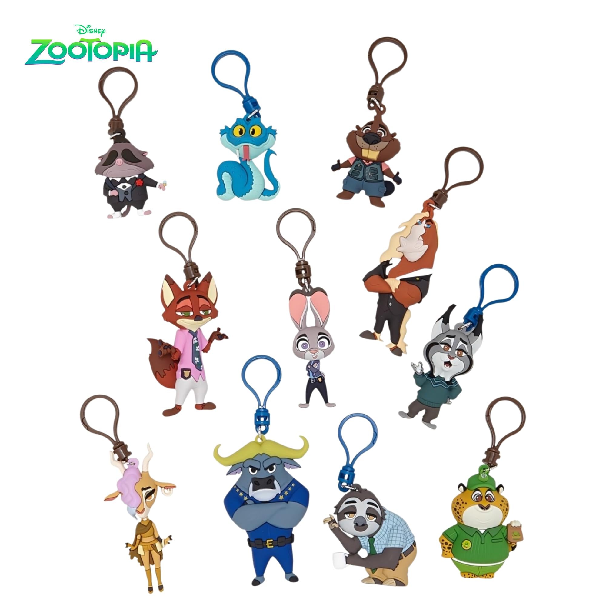 Disney Zootopia 2 Series 68 Blind Bag 3D Foam Bag Clip | 3 Random