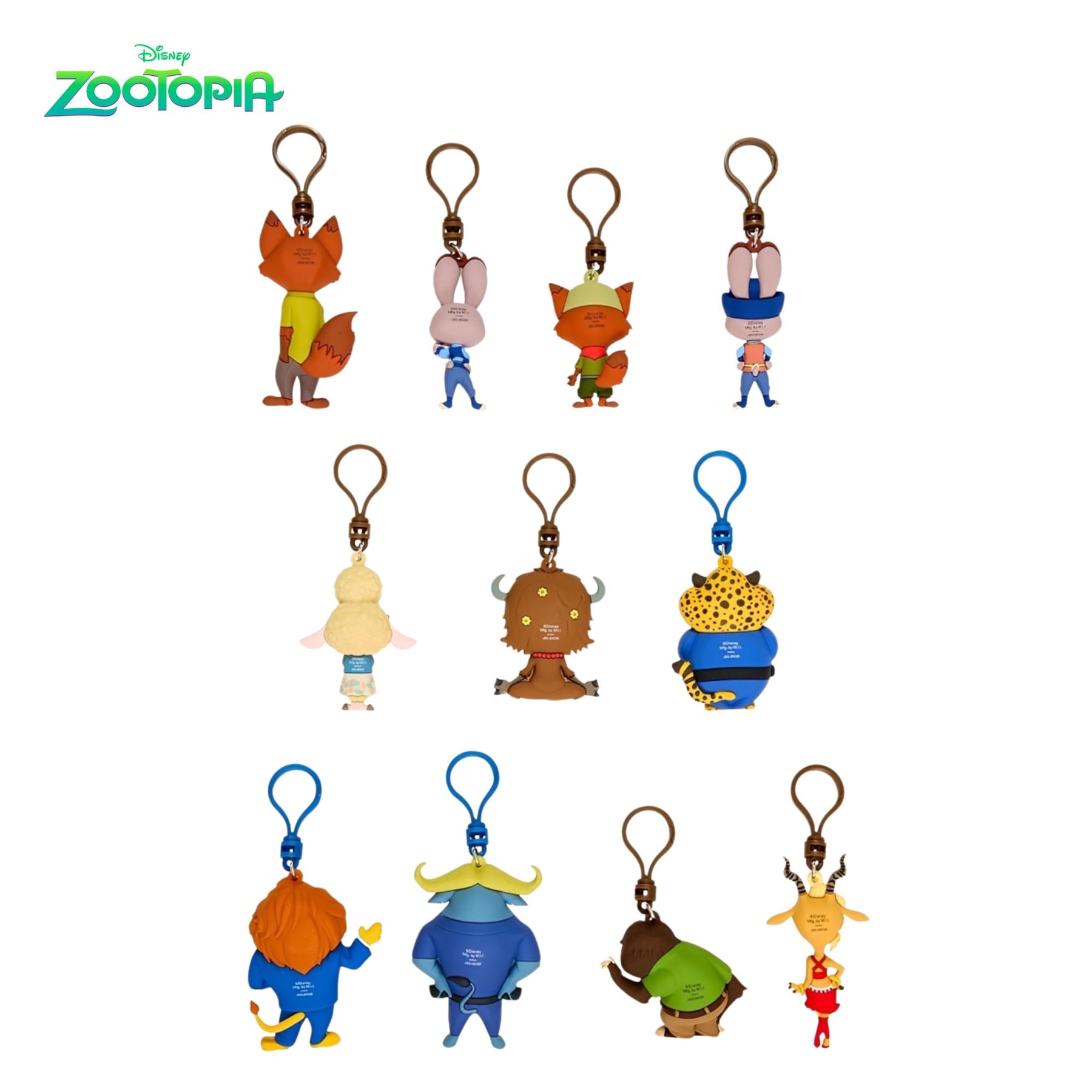 Disney Zootopia Series 73 Blind Bag 3D Foam Bag Clip | 3 Random