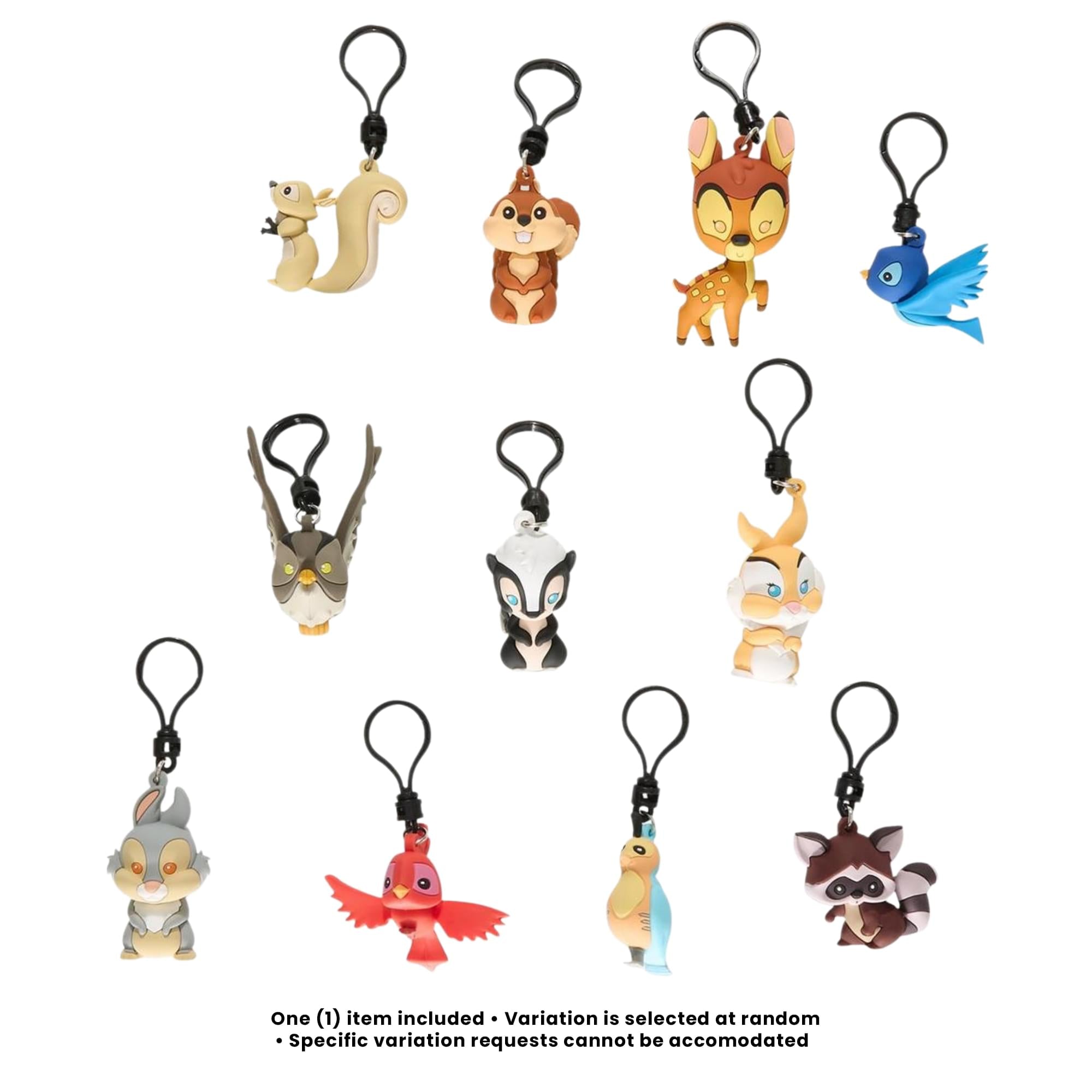 Disney Series 75 Woodland Characters Blind Bag 3D Foam Bag Clip | 1 Random