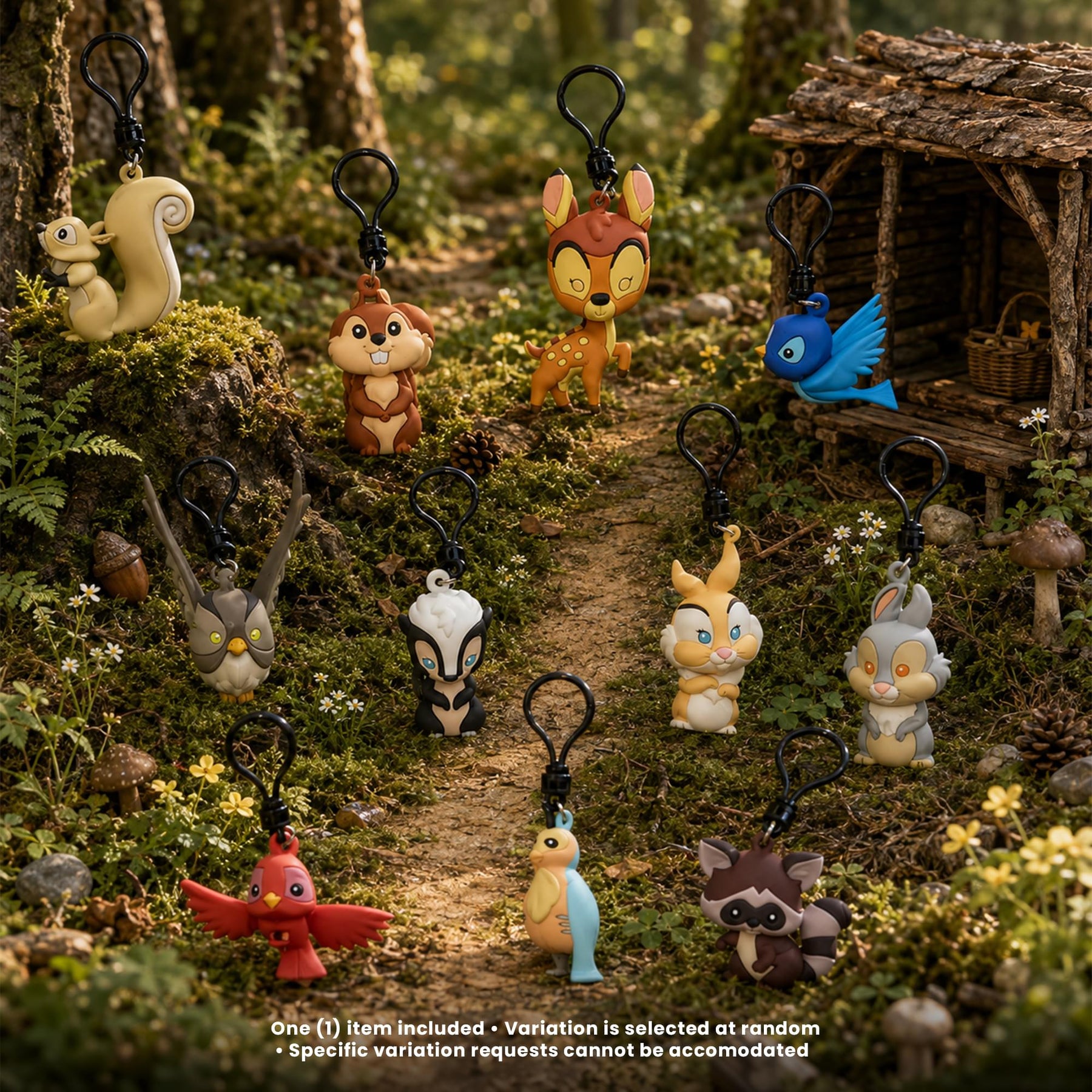 Disney Series 75 Woodland Characters Blind Bag 3D Foam Bag Clip | 1 Random