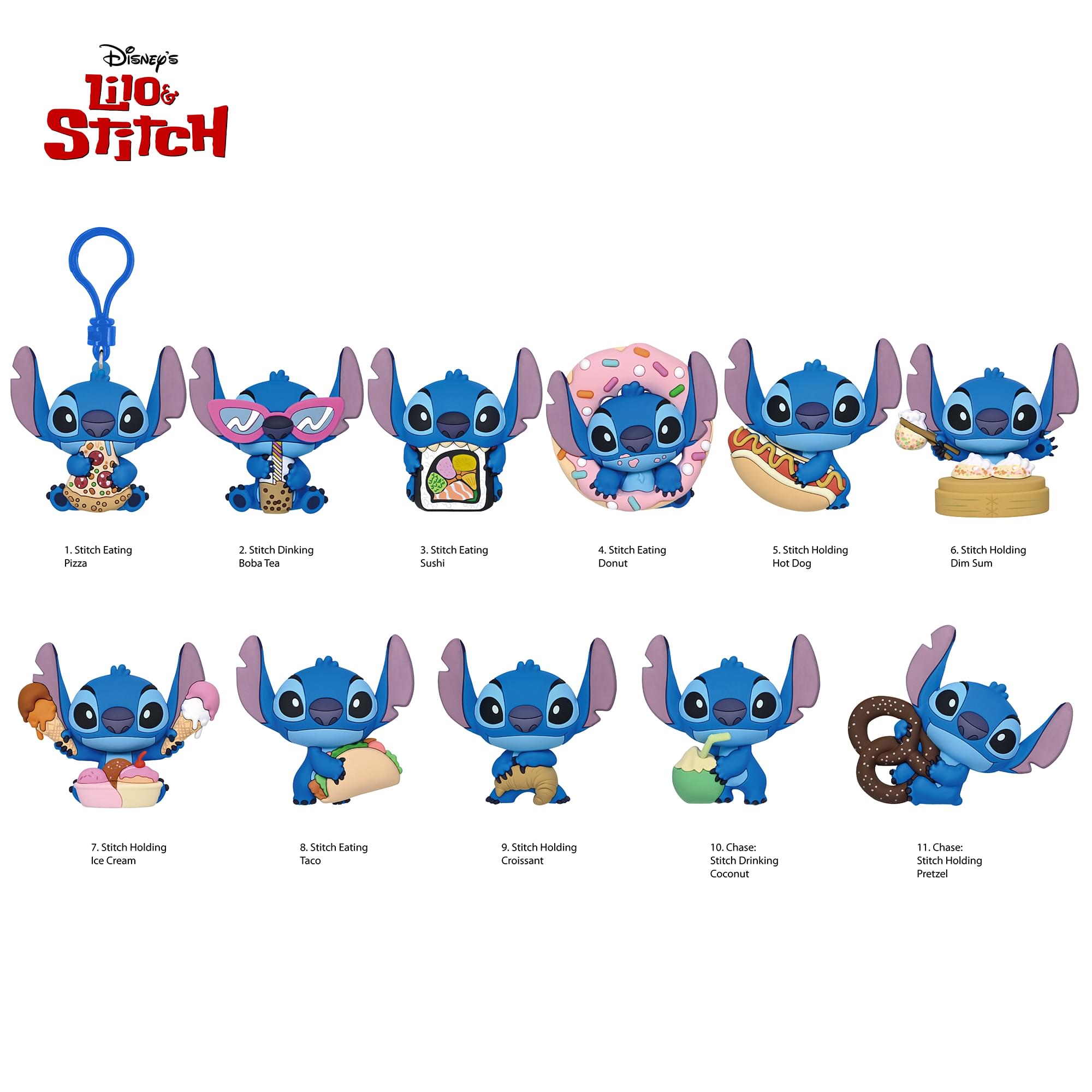 Disney Lilo & Stitch Series 8 Blind Bag 3D Foam Bag Clip | 3 Random
