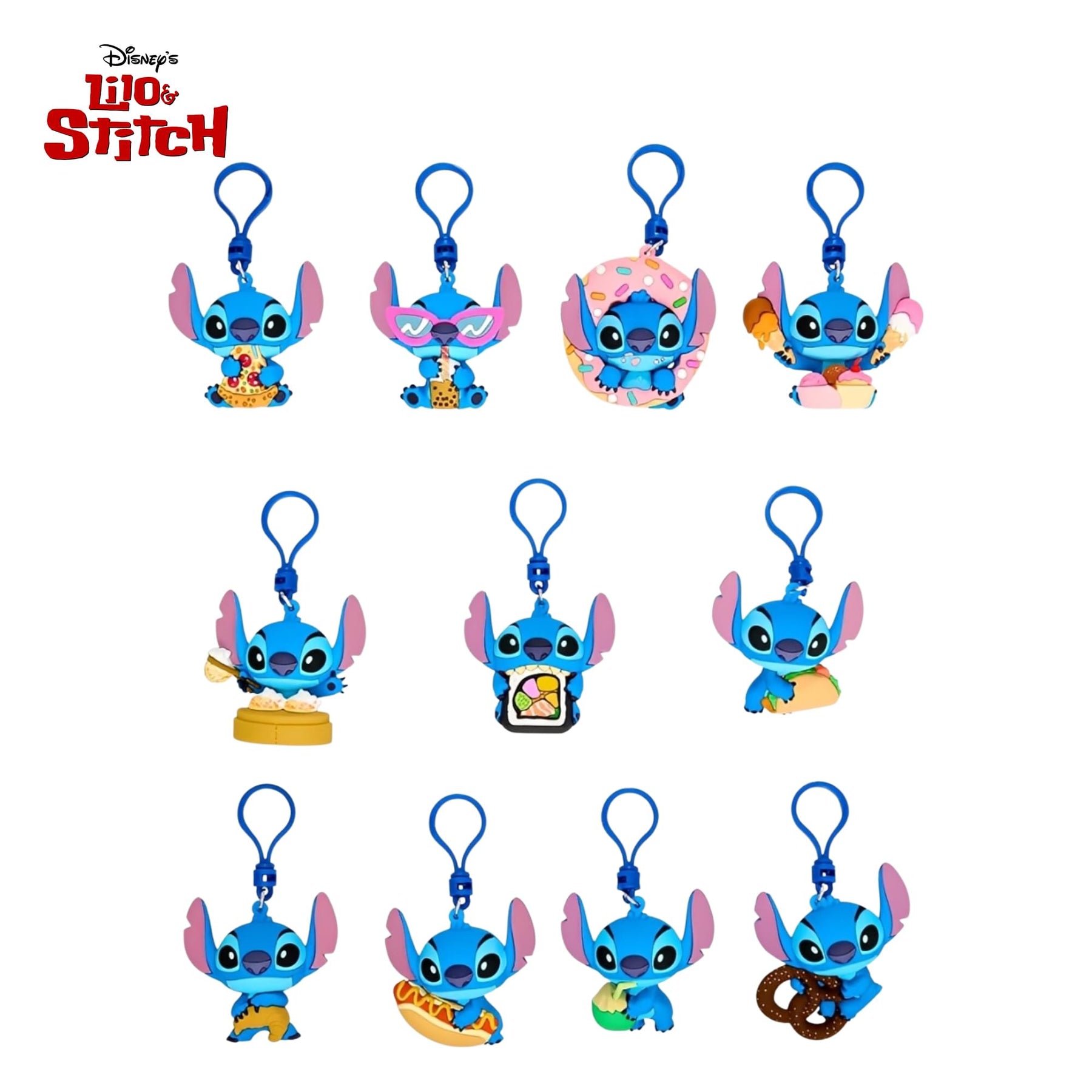 Disney Lilo & Stitch Series 8 Blind Bag 3D Foam Bag Clip | 3 Random