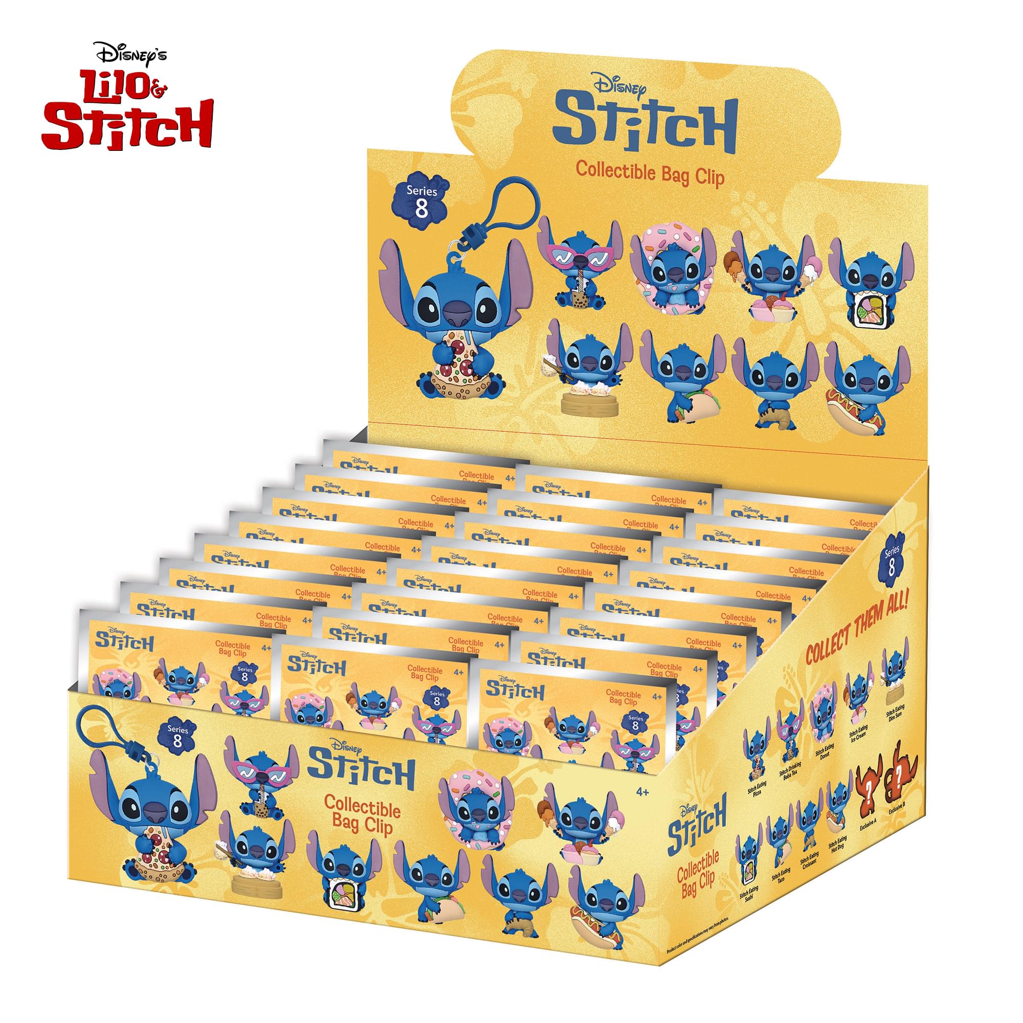 Disney Lilo & Stitch Series 8 Blind Bag 3D Foam Bag Clip | 3 Random