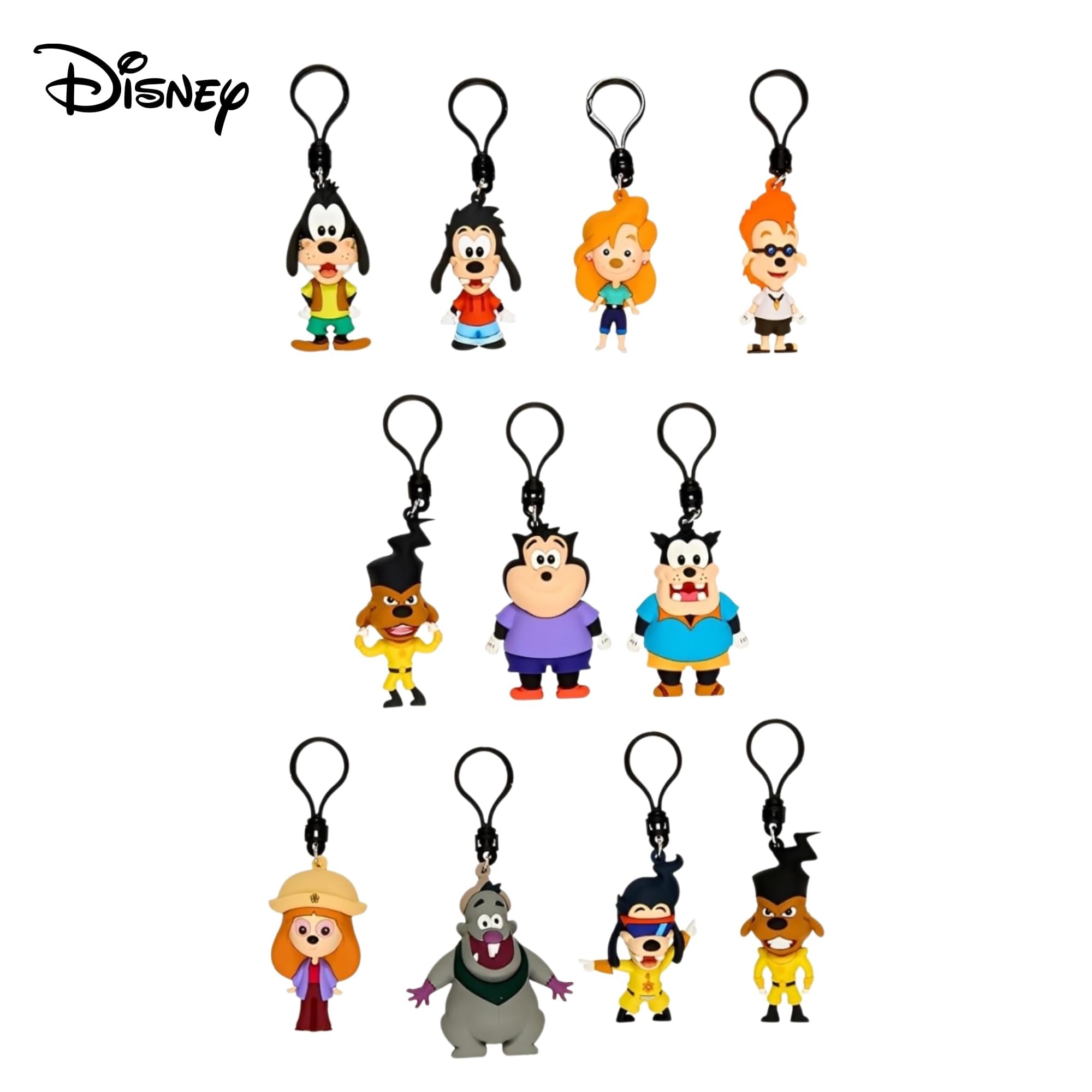 Disney Goofy Movie Series 74 Blind Bag 3D Foam Bag Clip | 3 Random
