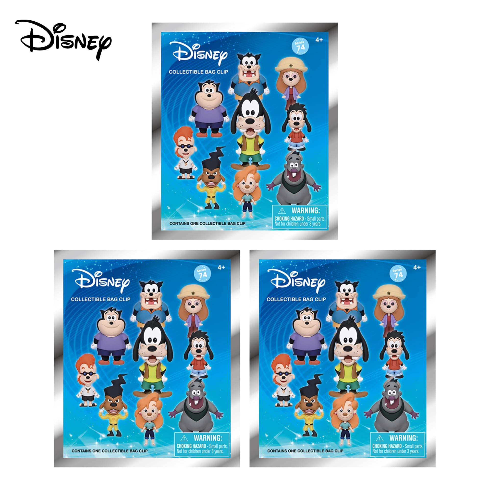 Disney Goofy Movie Series 74 Blind Bag 3D Foam Bag Clip | 3 Random