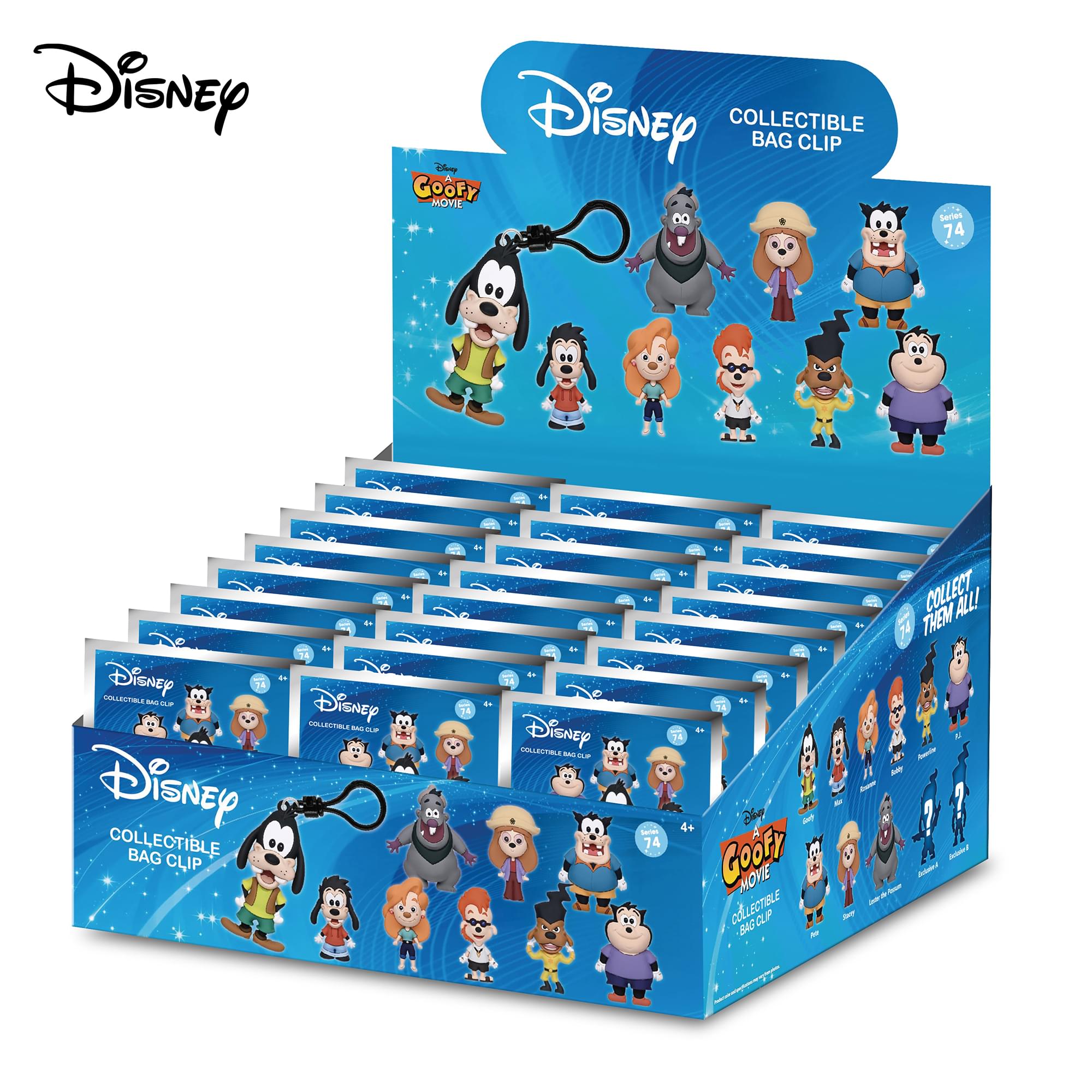 Disney Goofy Movie Series 74 Blind Bag 3D Foam Bag Clip | 3 Random
