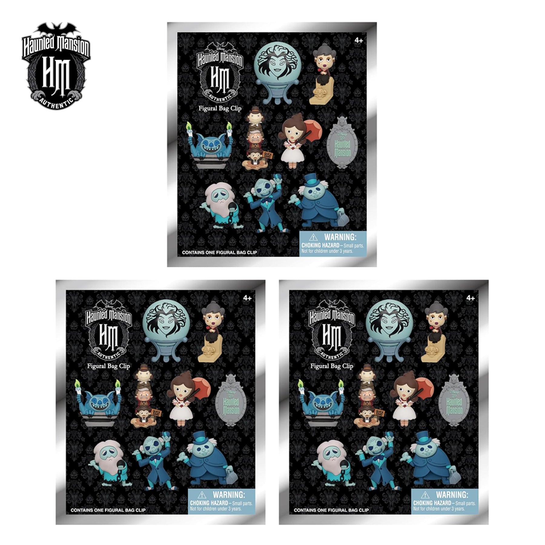 Disney Haunted Mansion Series 1 Blind Bag 3D Foam Bag Clip | 3 Random