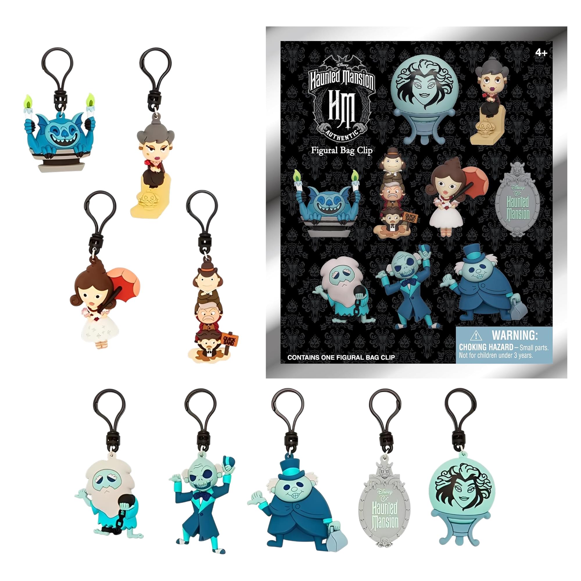 Disney Haunted Mansion Series 1 Blind Bag 3D Foam Bag Clip | One Random