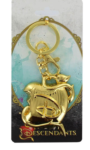 Disney Descendants Logo Gold Pewter Key Ring