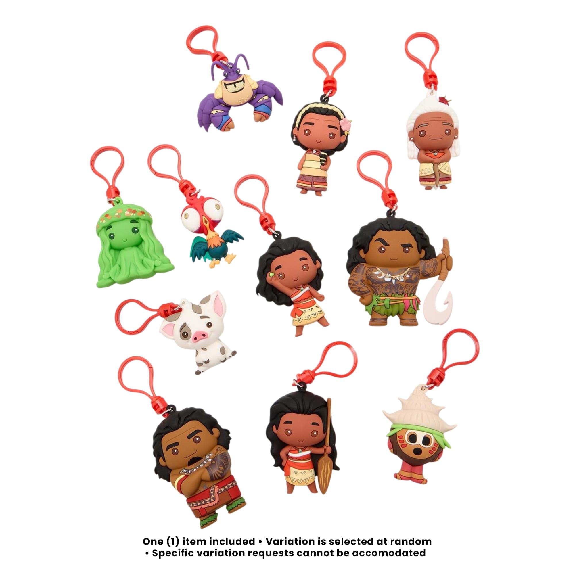 Disney Moana Series 2 Blind Bag 3D Foam Bag Clip | 1 Random