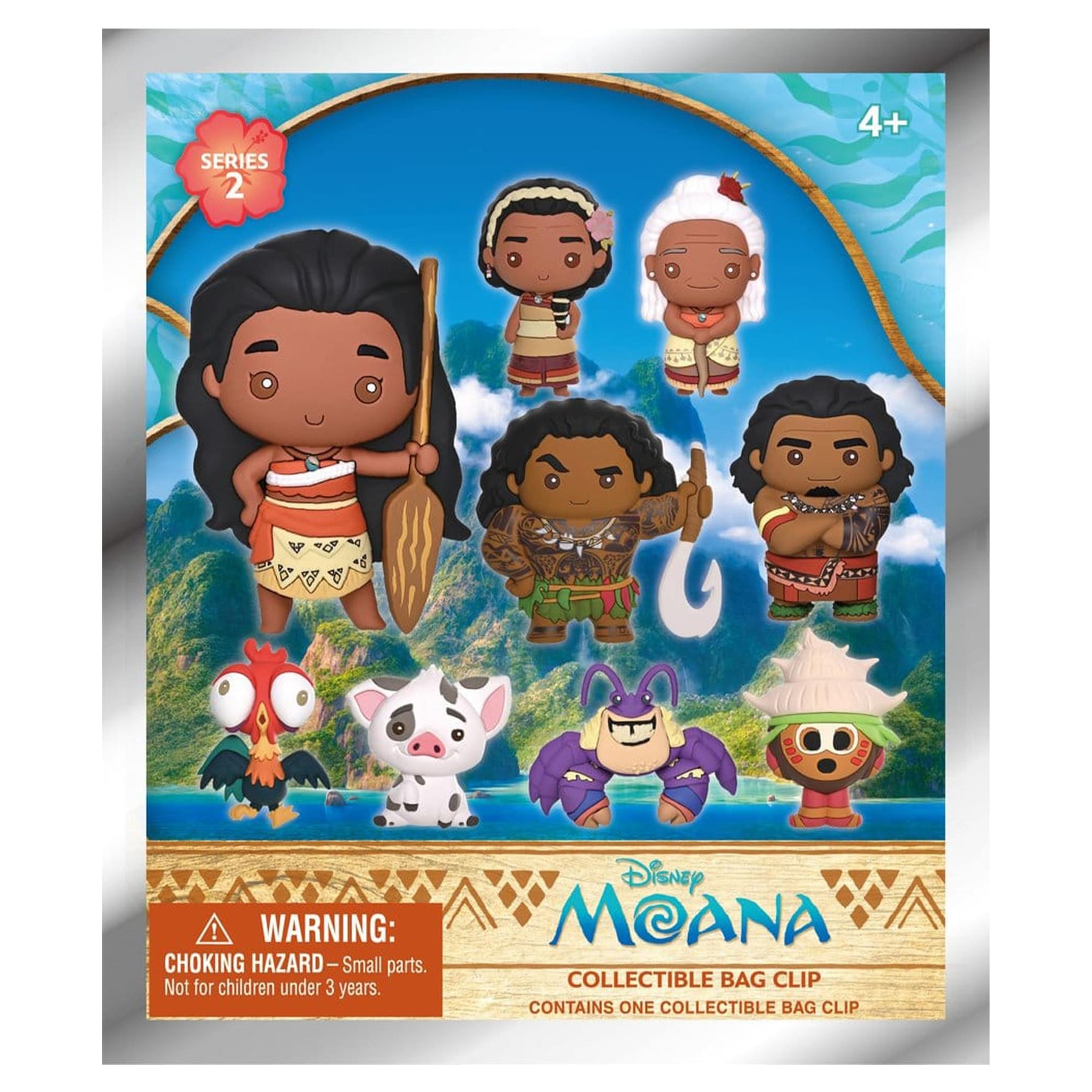 Disney Moana Series 2 Blind Bag 3D Foam Bag Clip | 1 Random