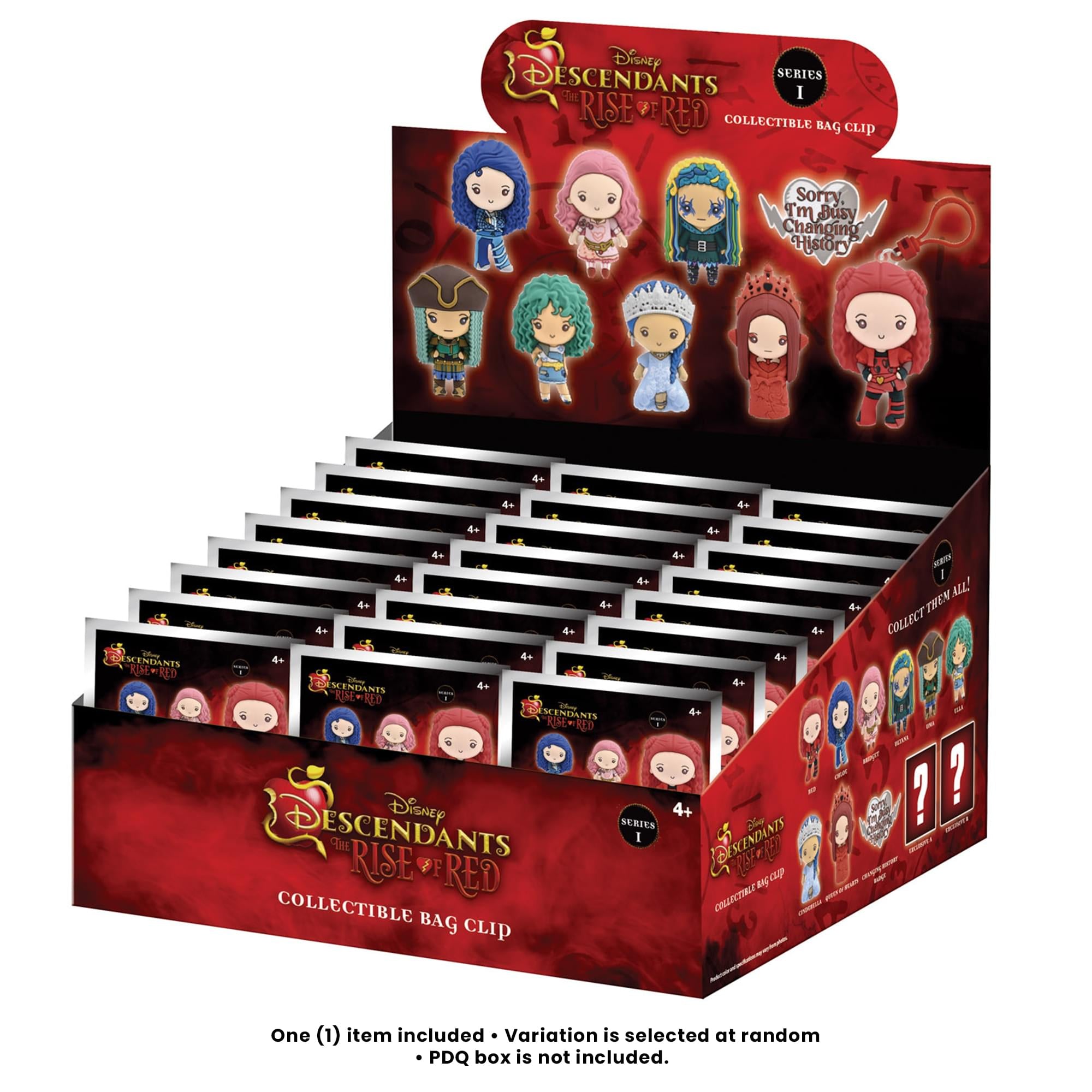 Disney Descendants Series 1 Blind Bag 3D Foam Bag Clip | 1 Random