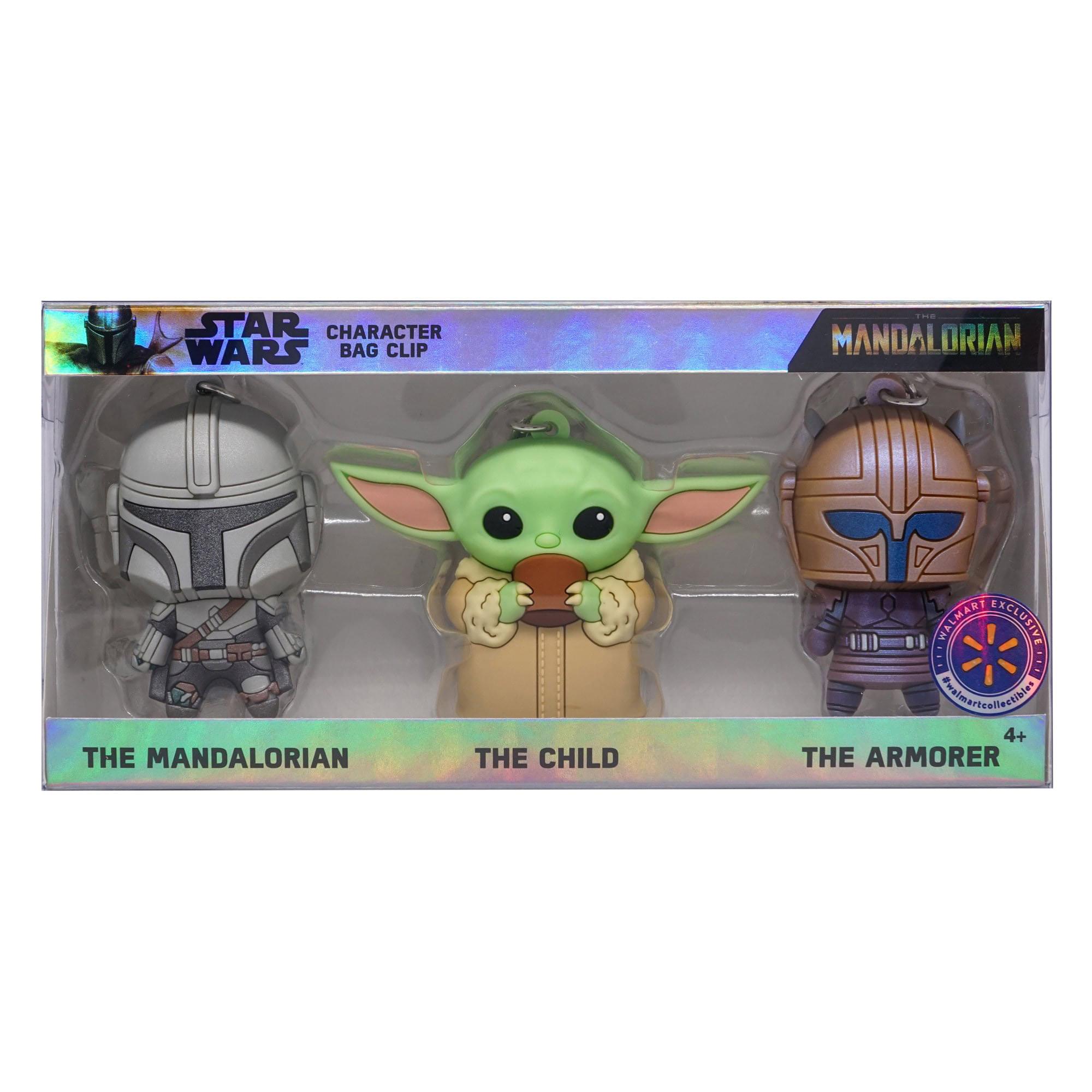 Star Wars: The Mandalorian 3D Foam Character Bag Clip 3 Piece Set