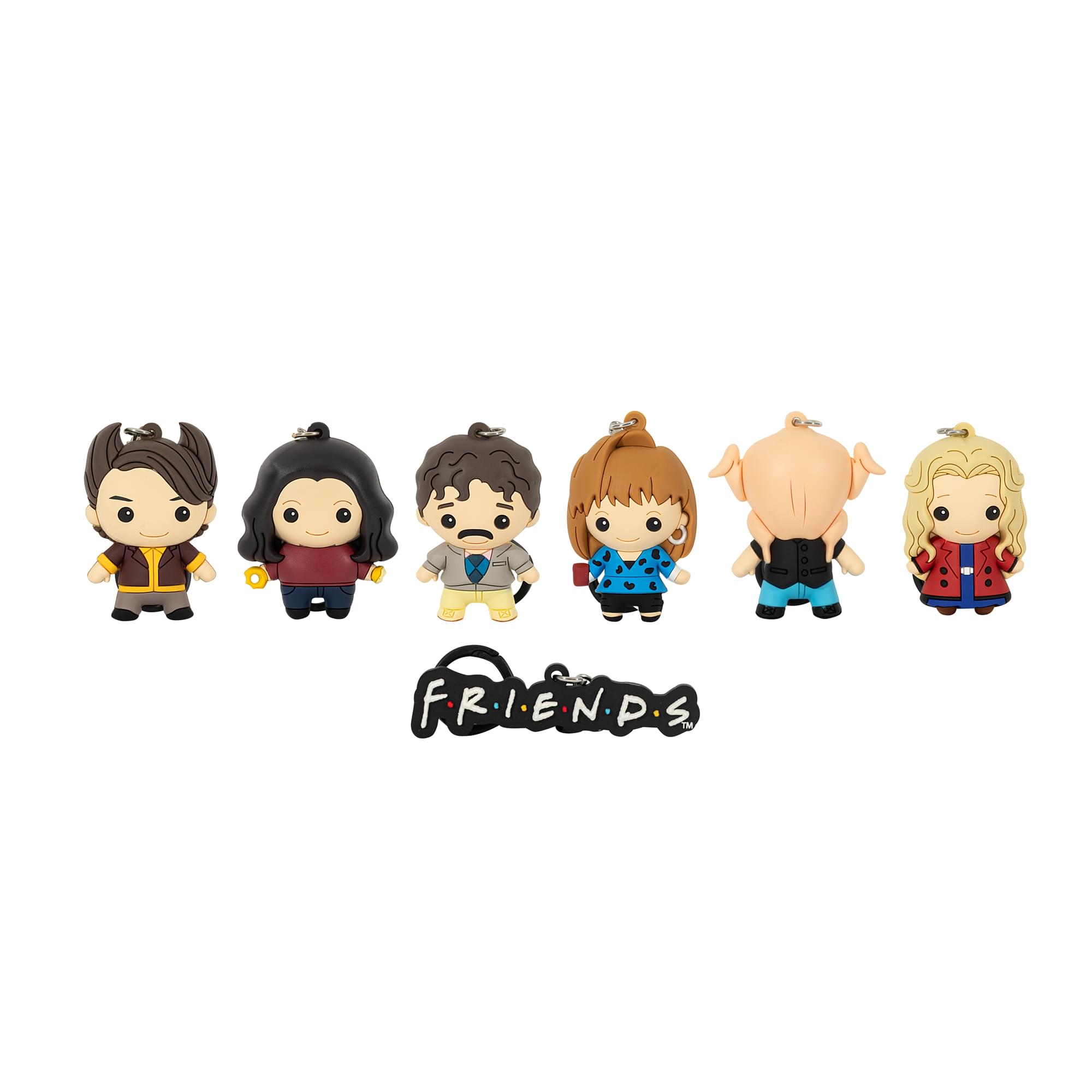 Friends 3D Foam Figural Bag Clip 7-Piece Collector’s Set